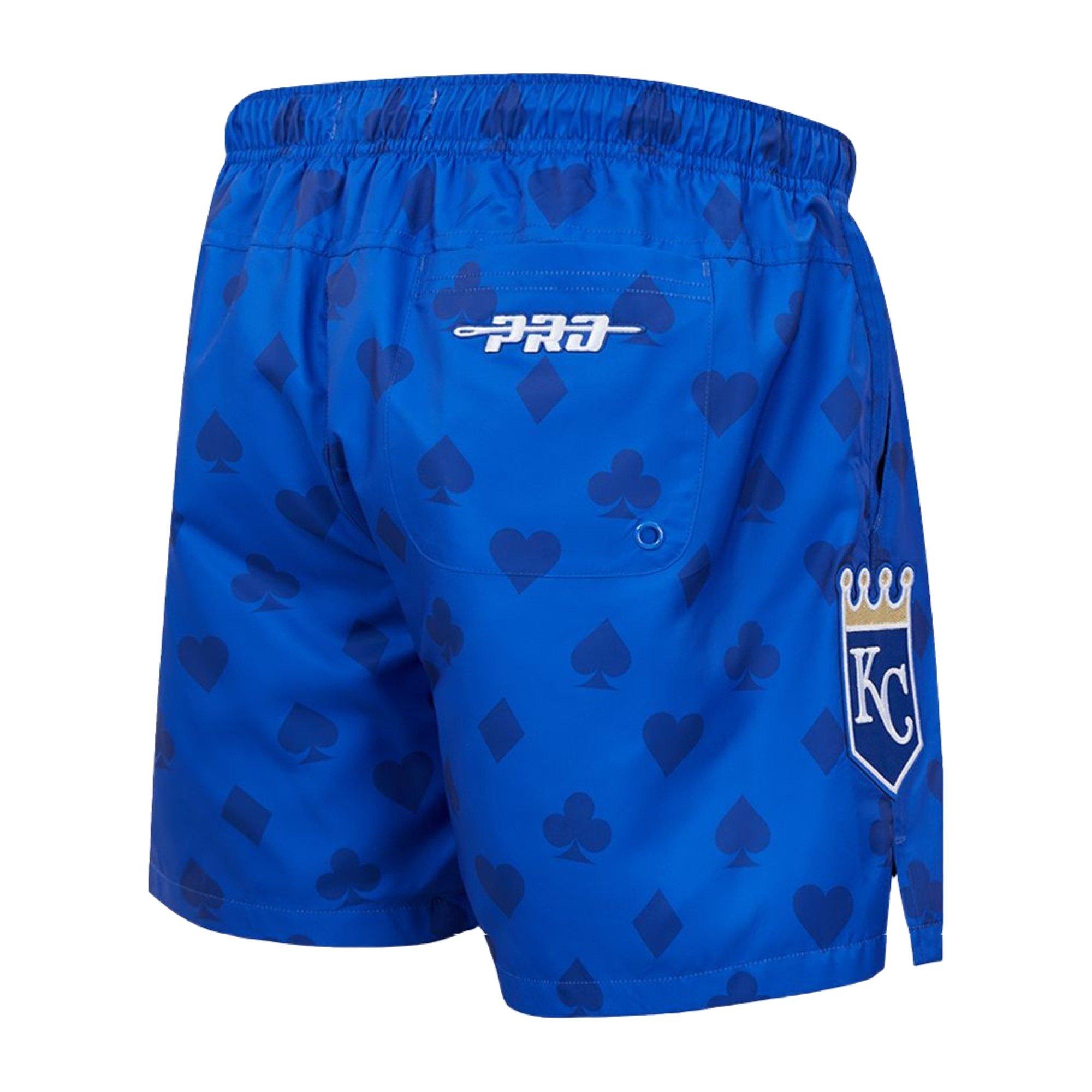 Pro Standard Men's Kansas City Royals Playing Cards Shorts-Blue - BLUE Thumbnail View 2