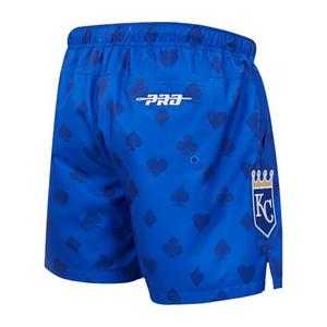 Pro Standard Men's Kansas City Royals Playing Cards Shorts-Blue