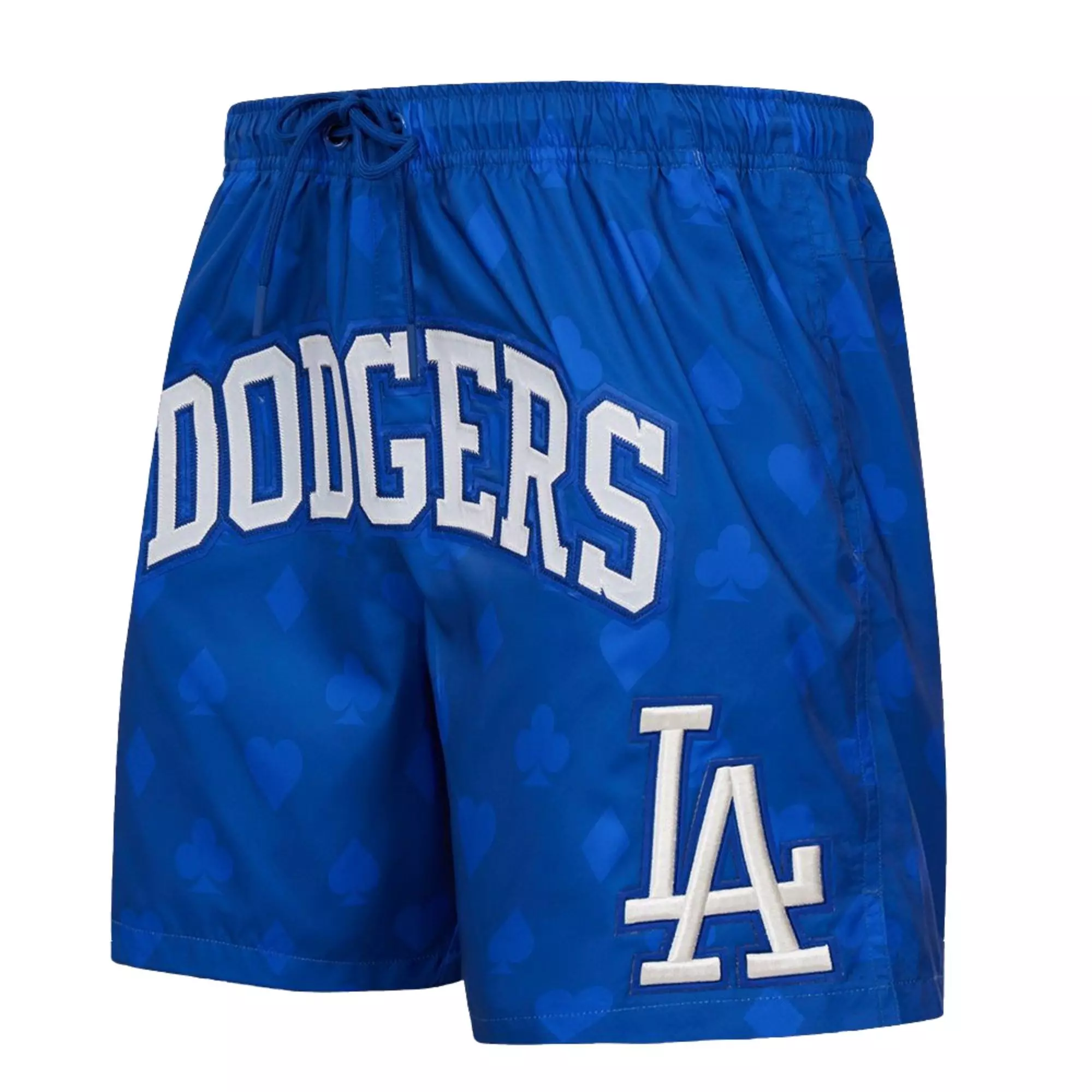 Pro Standard Men's Los Angeles Dodgers Playing Cards Shorts-Blue - BLUE