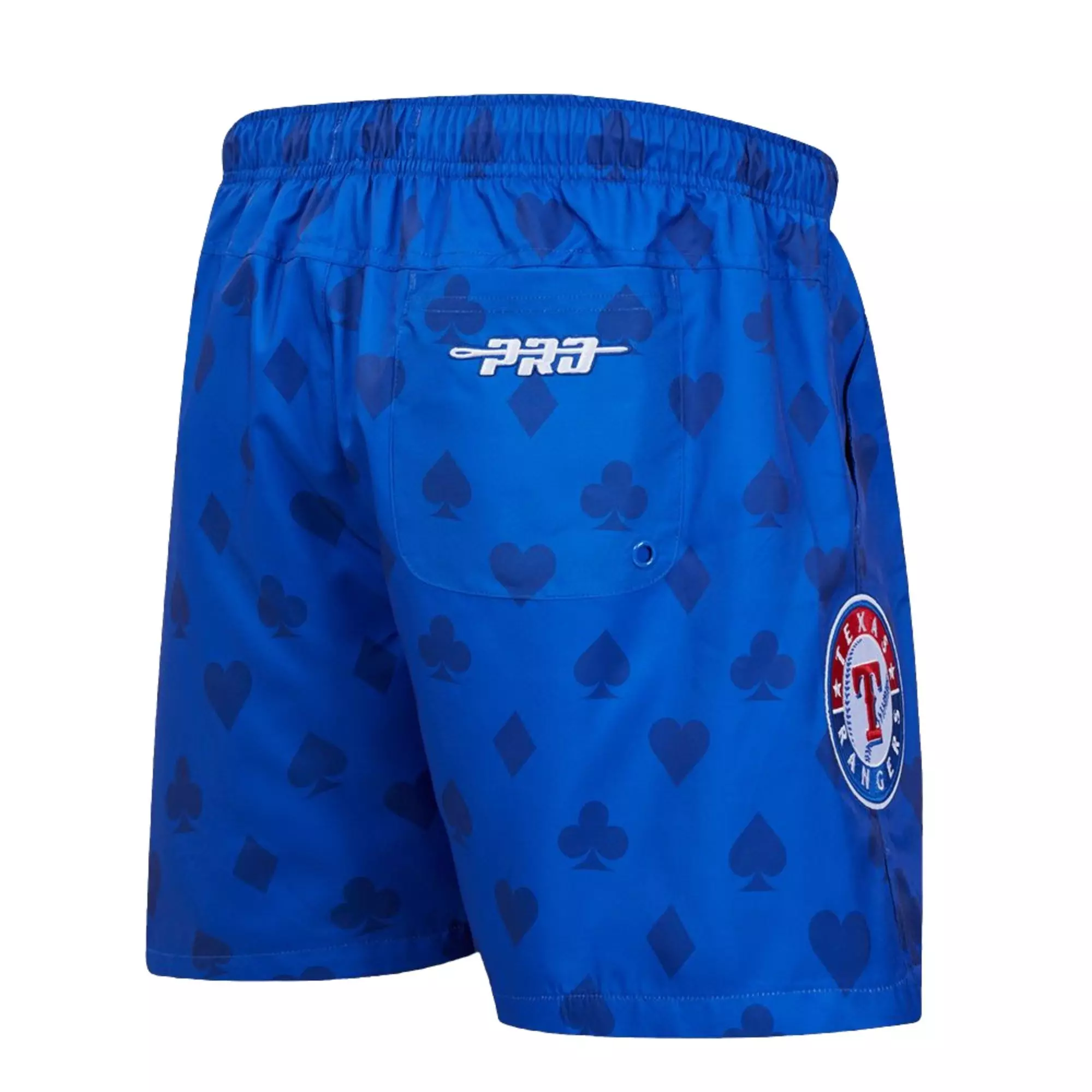 Pro Standard Men's Texas Rangers Playing Cards Shorts-Blue - BLUE