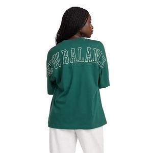 New Balance Women's Graphic Oversize Jersey Tee - Green