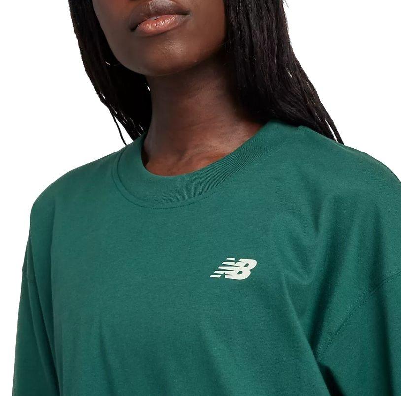 New Balance Women's Graphic Oversize Jersey Tee - Green