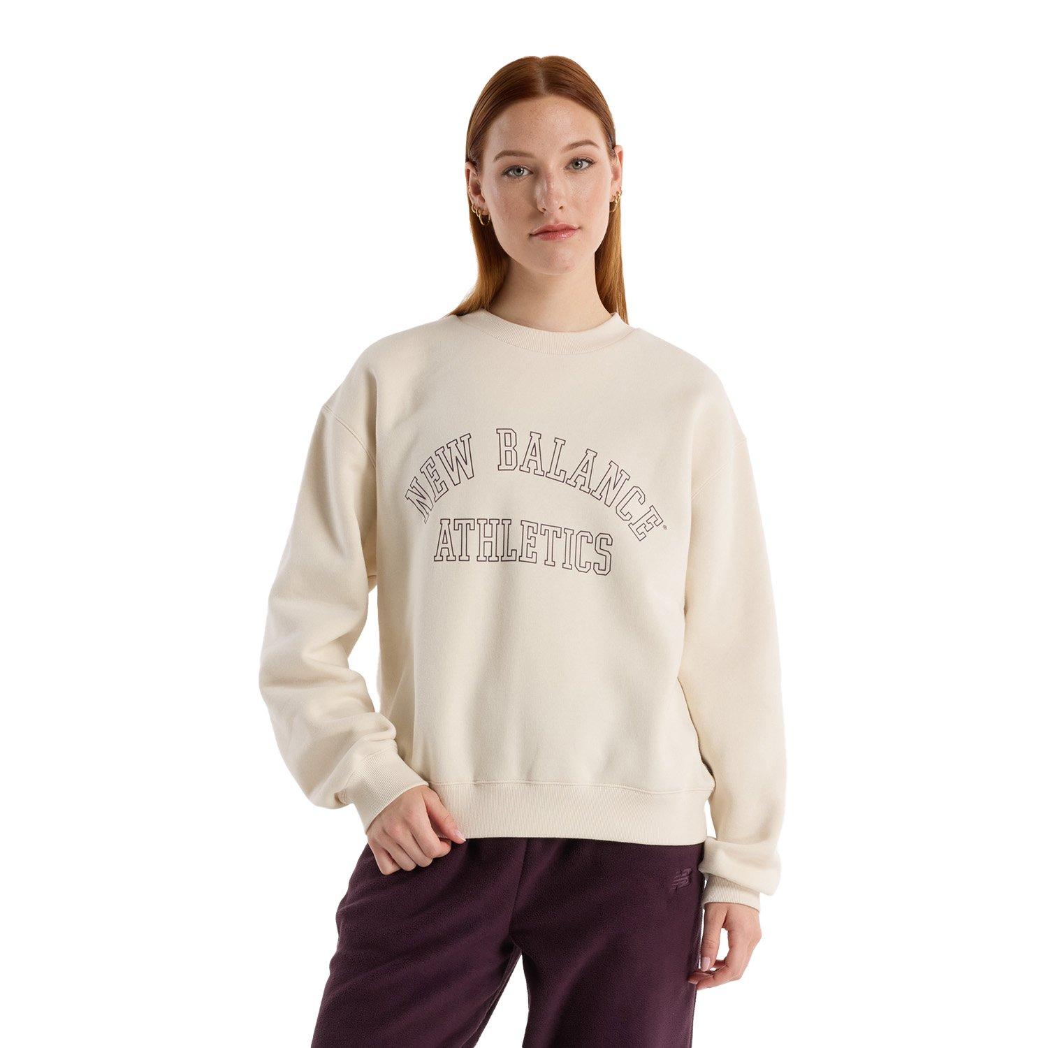 New Balance Women NewOVYOriginalFabricBasicCrew Sweatshirt