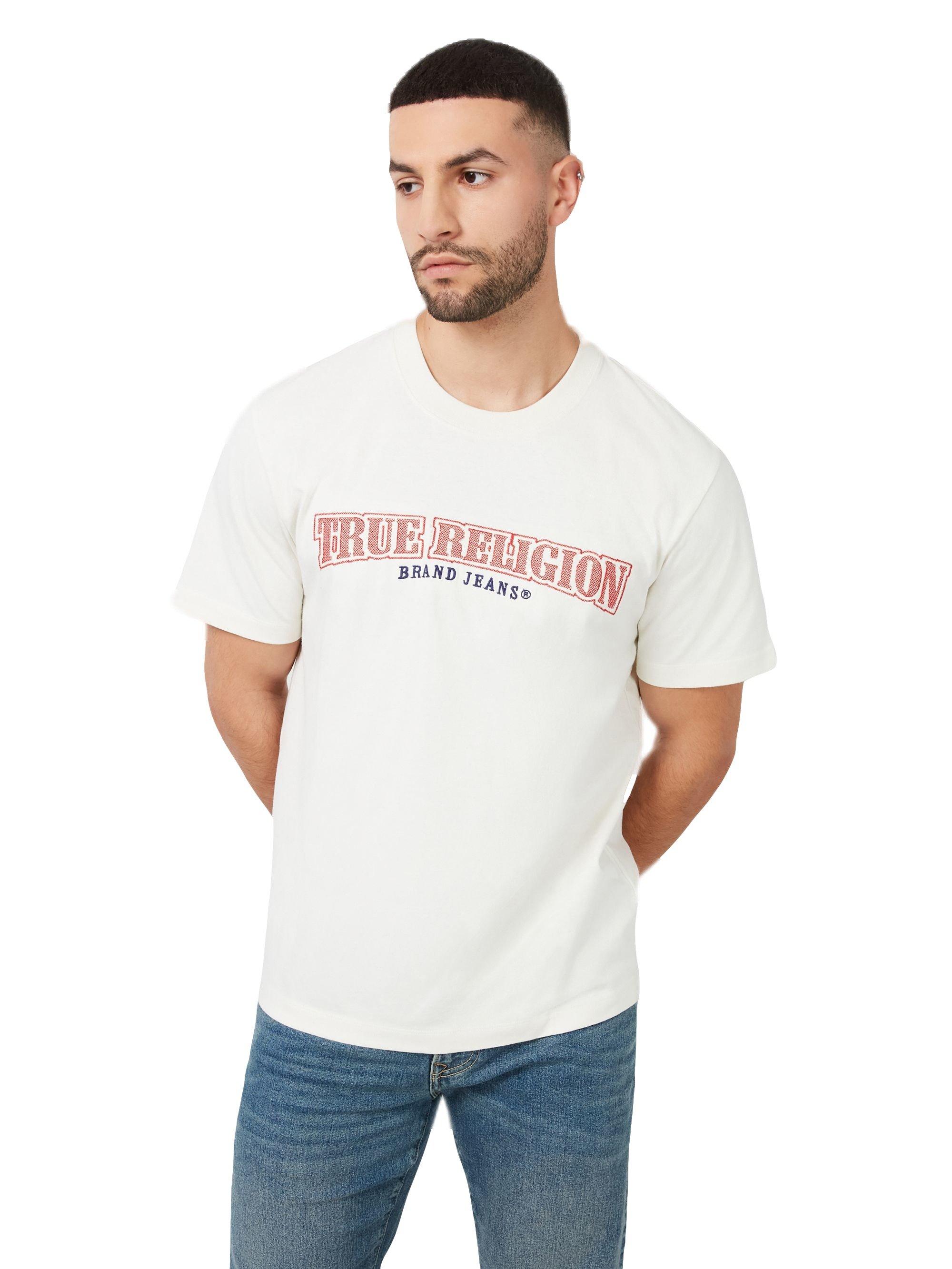 True Religion Men's Multi Graphic Tee - White - WHITE