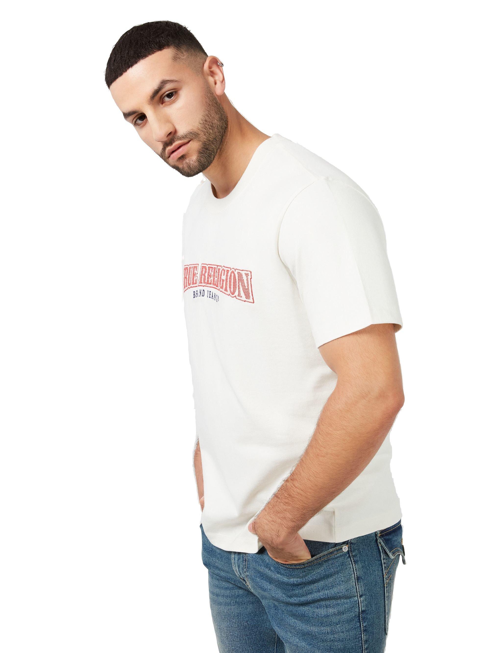 True Religion Multi Graphic Men's White Tee