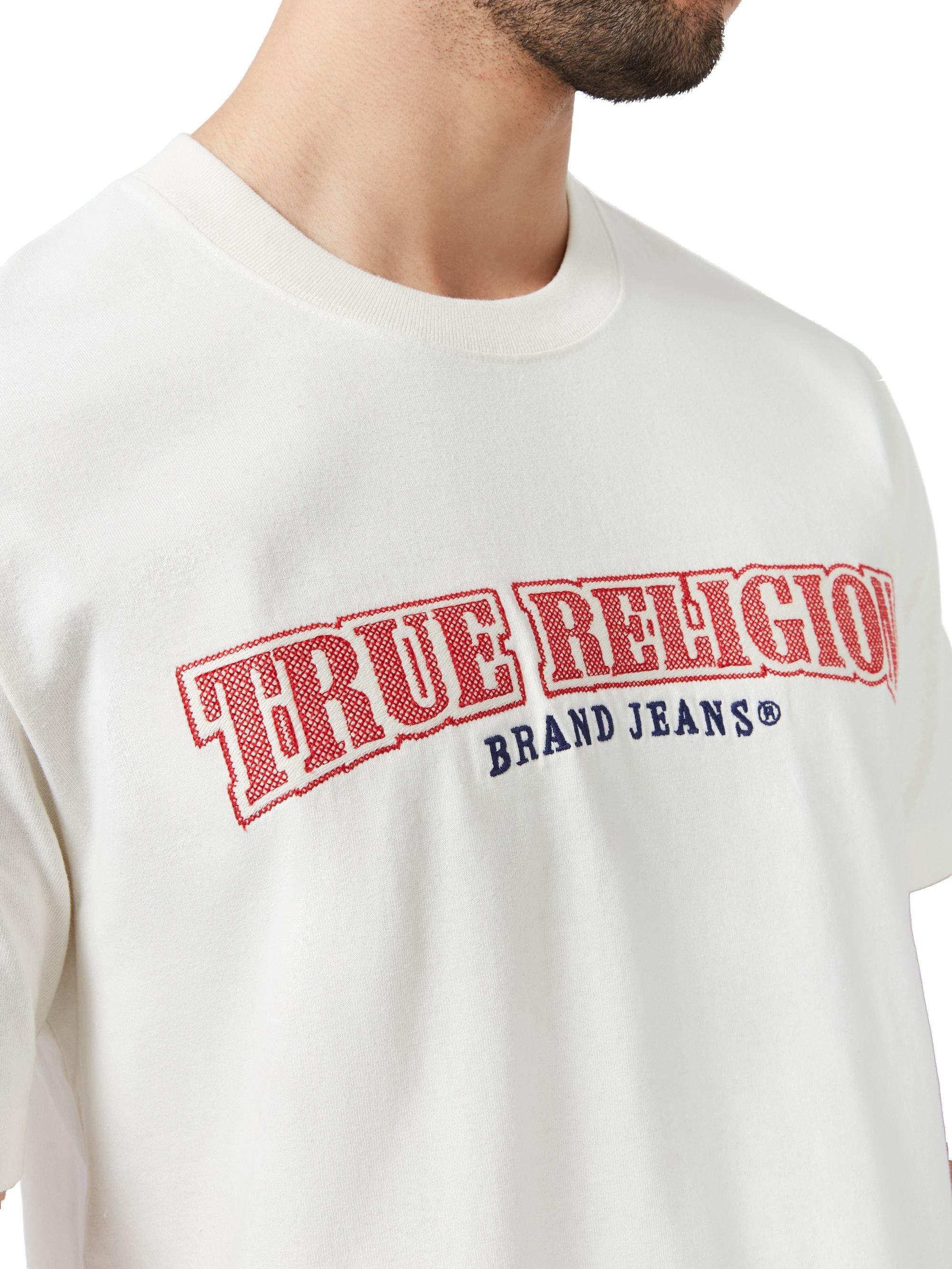 True Religion Multi Graphic Men's White Tee