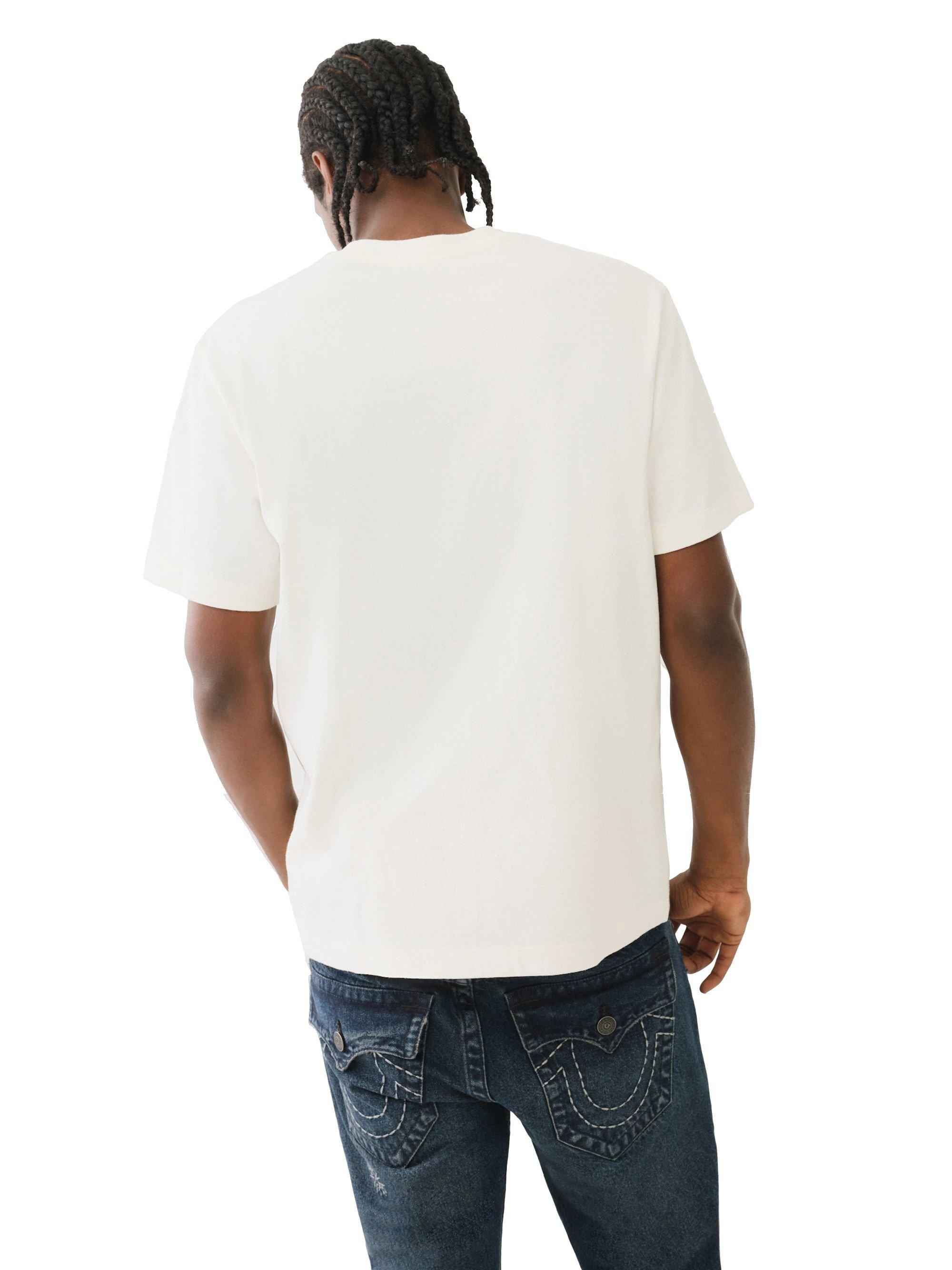 True Religion Men's Photoreal Men's Winter White Tee