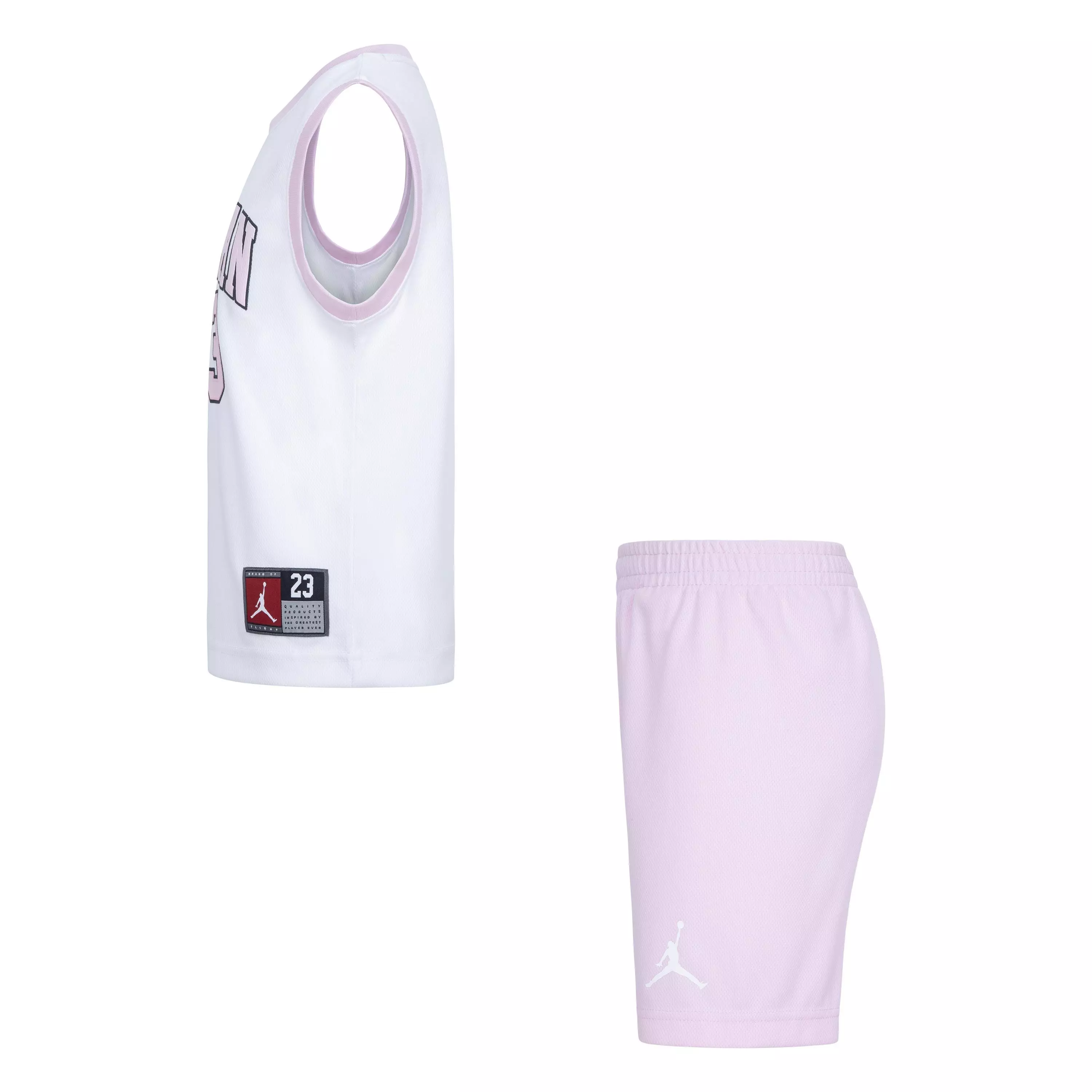 Jordan Little Girls' 23 Jersey Set - Pink - PINK/WHITE