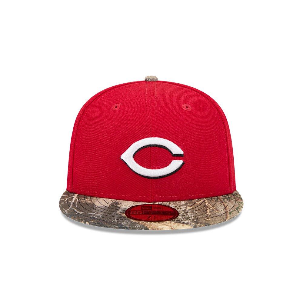 New Era Cincinnati Reds 59FIFTY Real Camo Fitted Hat - MULTI-COLOR Thumbnail View 3