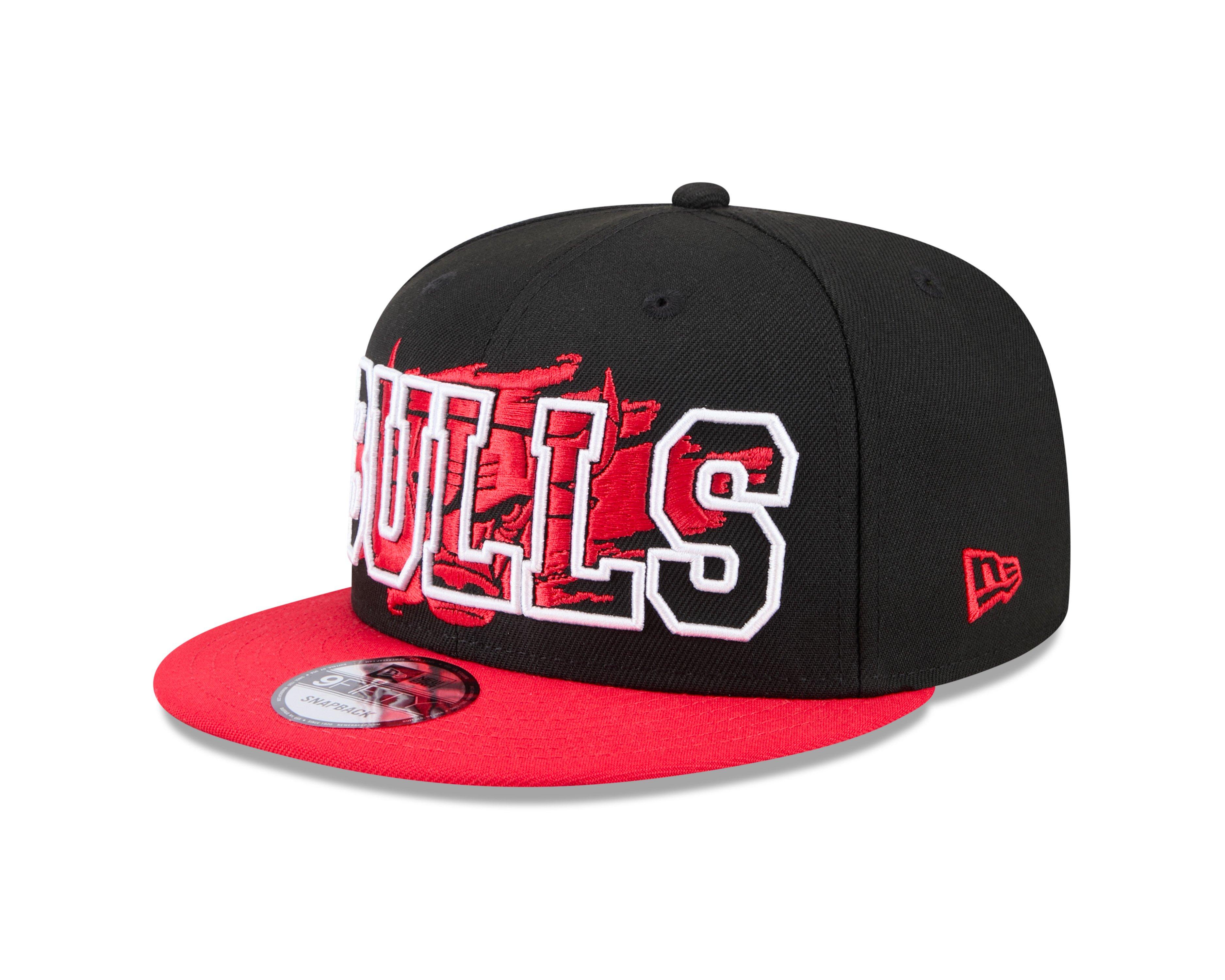 Men's New Era Chicago Bulls 9FIFTY Splatter Snapback-Black/Red