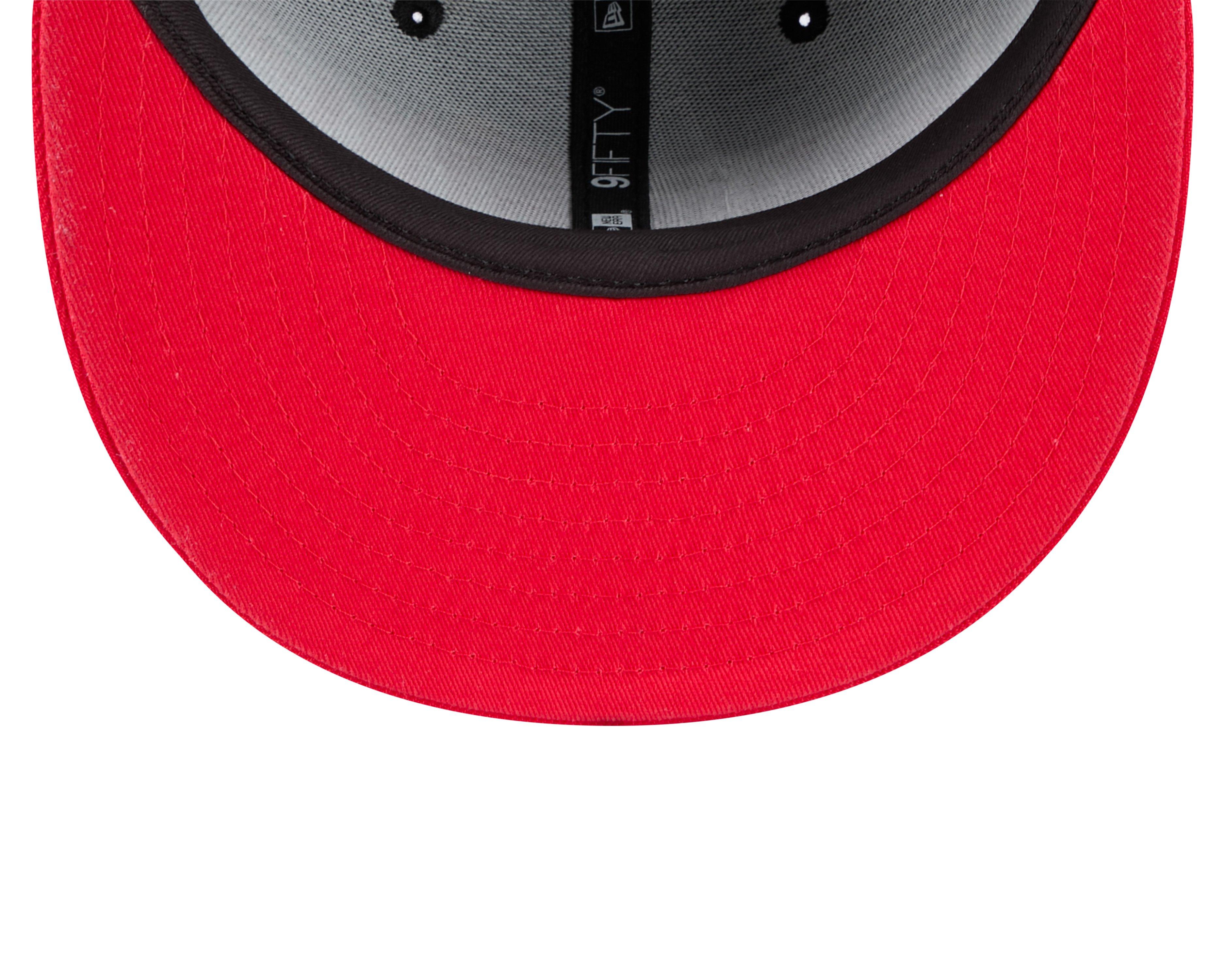 Men's New Era Chicago Bulls 9FIFTY Splatter Snapback-Black/Red