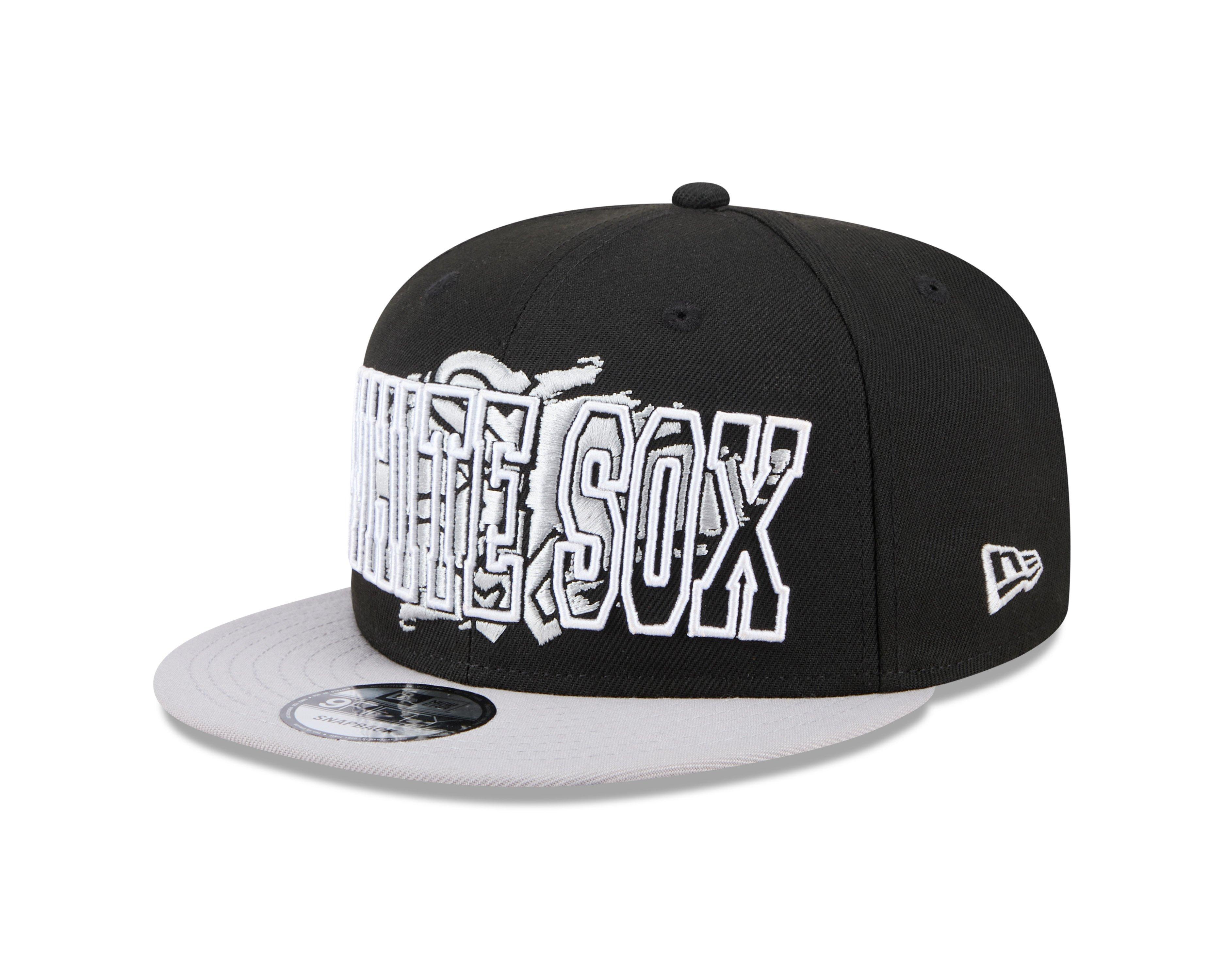 Men's New Era Chicago White Sox 9FIFTY Splatter Snapback-Black/Silver