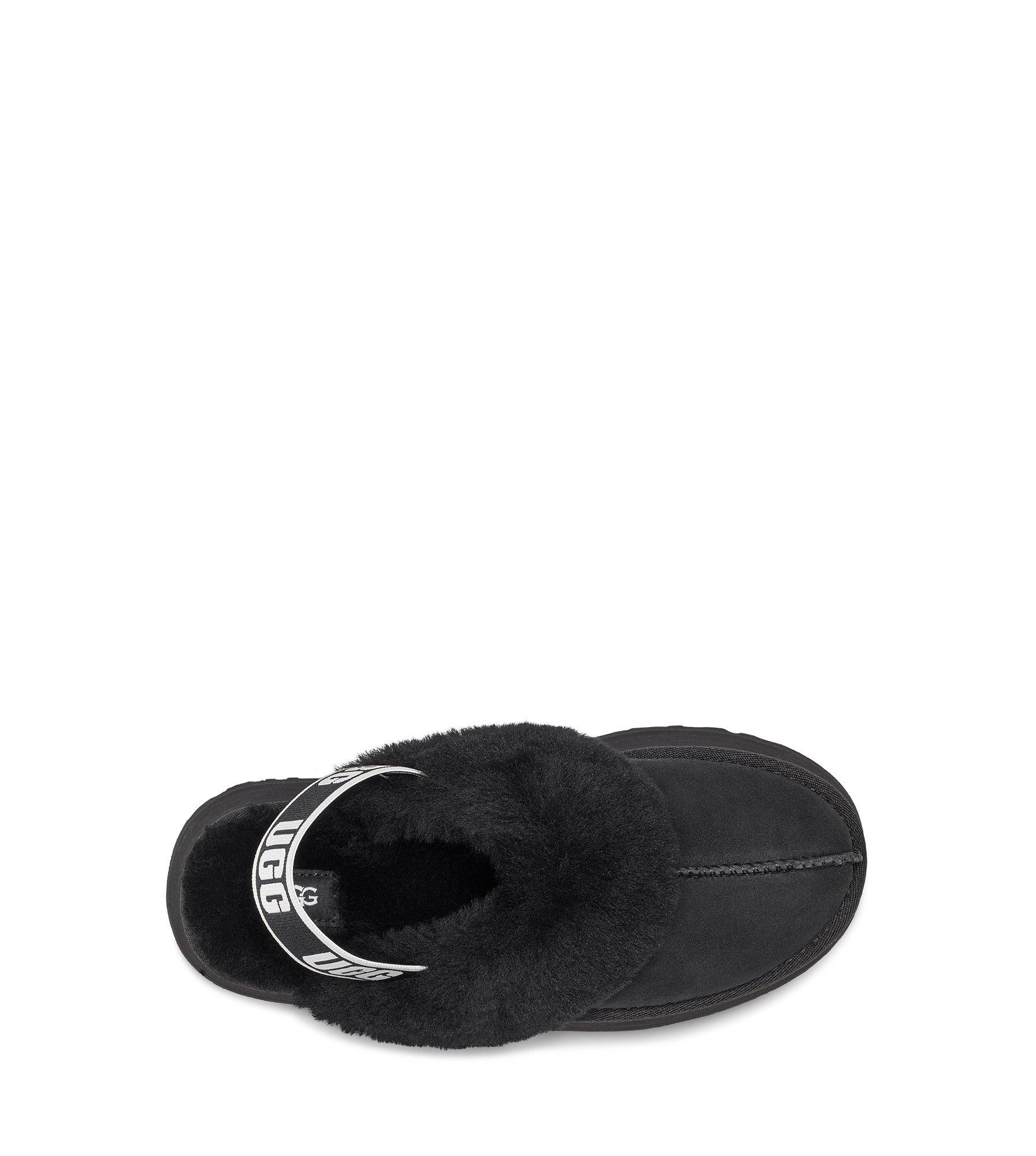 UGG Funkette "Black" Women's Slipper - BLACK Thumbnail View 4