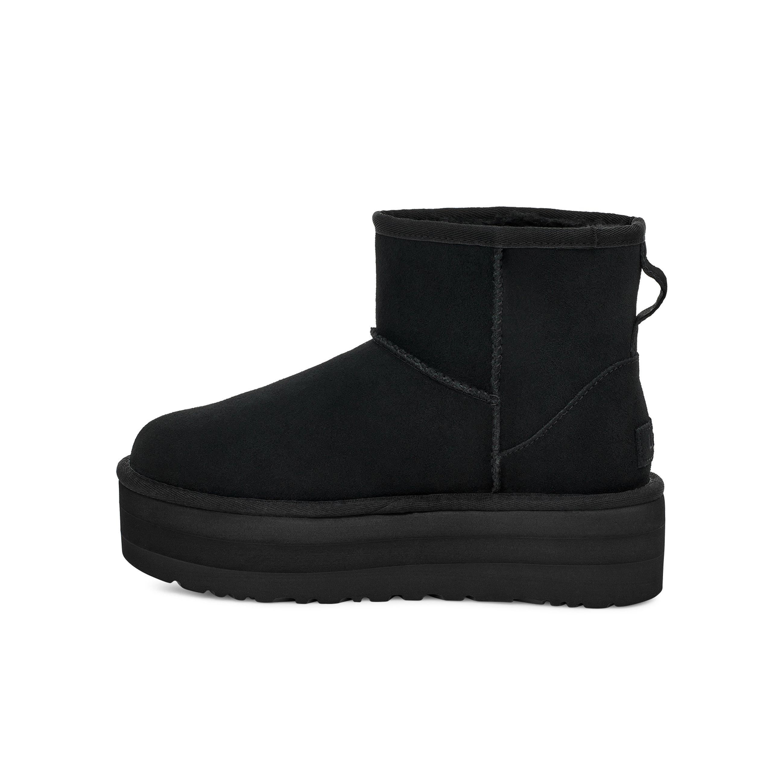 UGG Classic Mini Platform "Black" Women's Boot - BLACK Thumbnail View 2