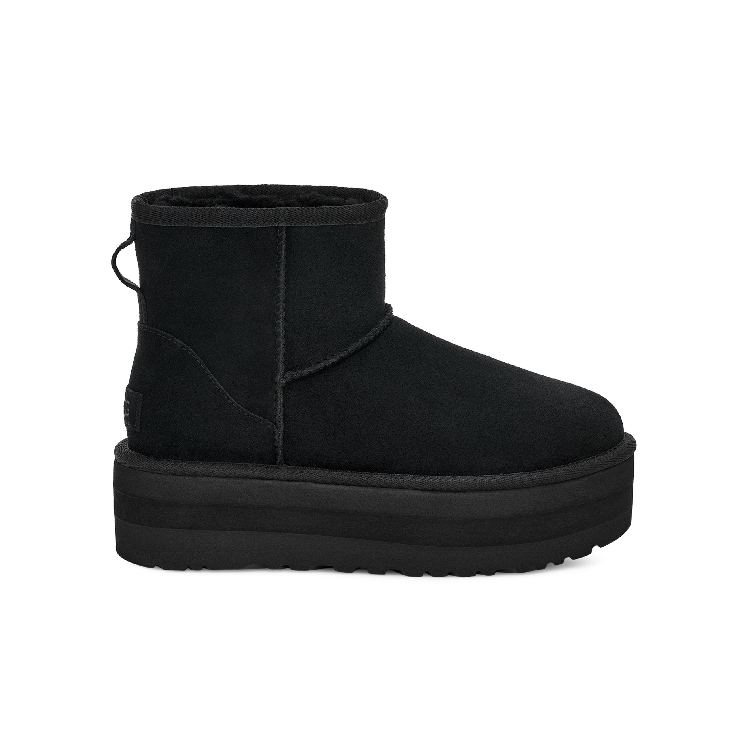 UGG Classic Mini Platform "Black" Women's Boot - BLACK Thumbnail View 1
