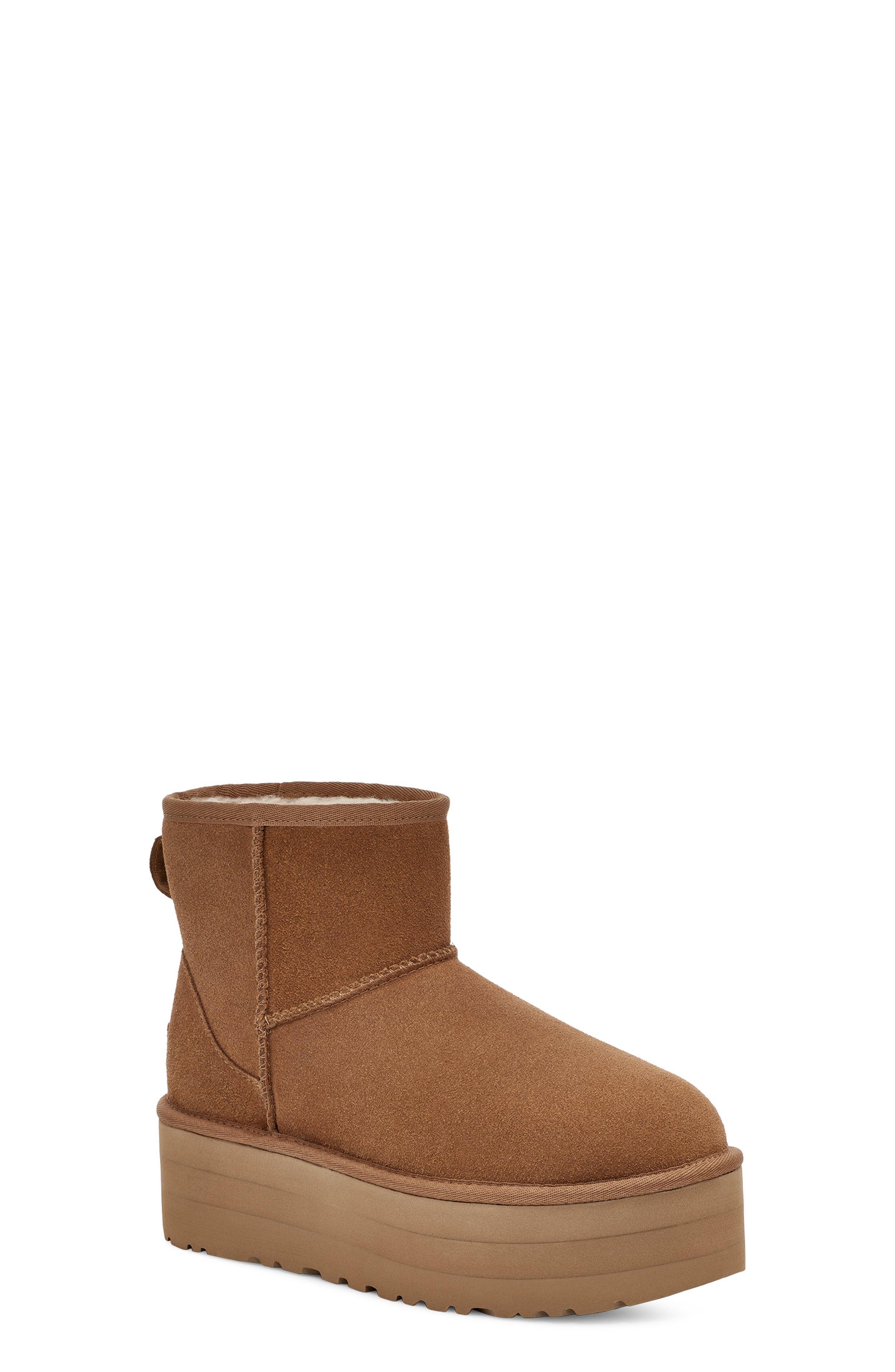 UGG Classic Mini Platform "Chestnut" Women's Boot - BROWN Thumbnail View 6