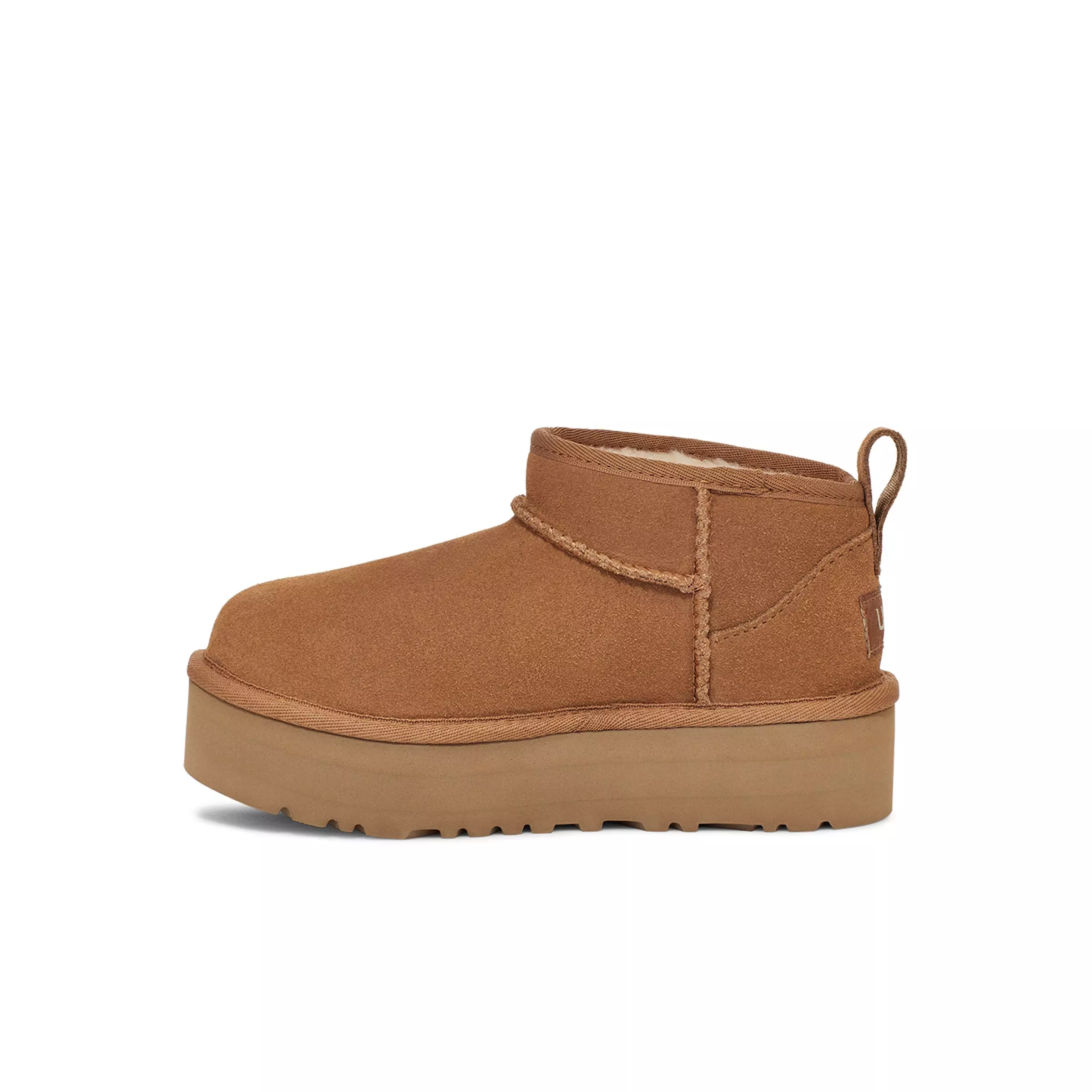UGG Classic Ultra Mini Platform "Chestnut" Grade School Girls' Boot - BROWN