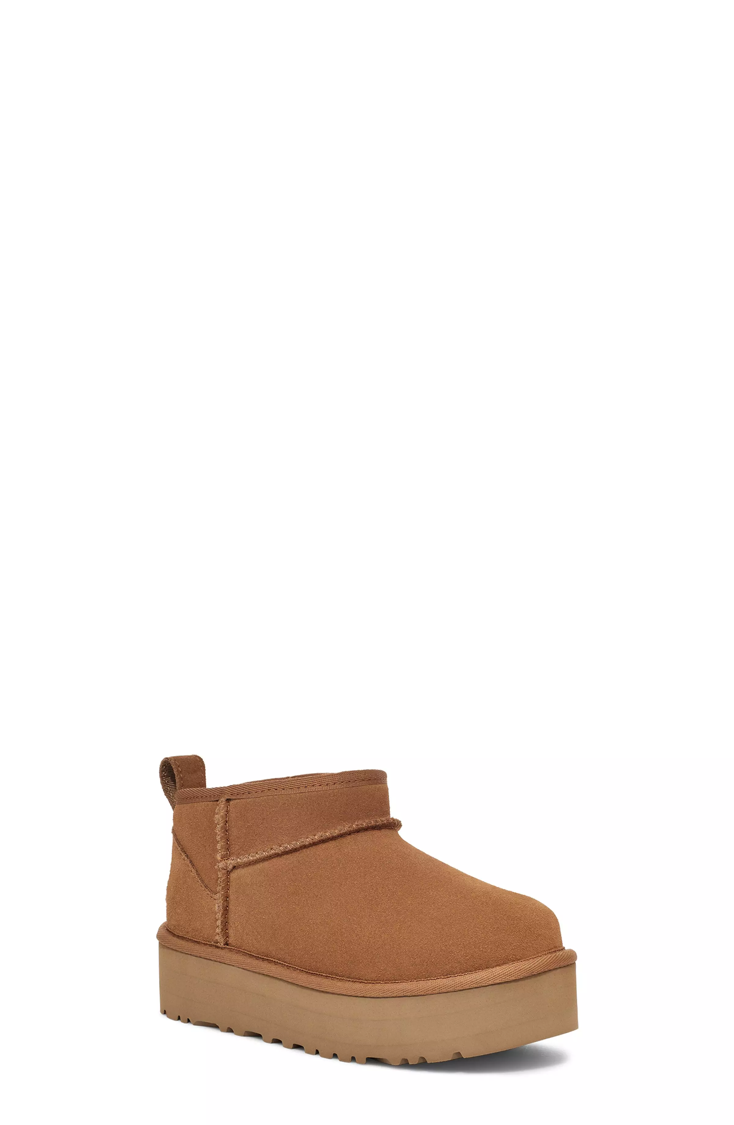 UGG Classic Ultra Mini Platform "Chestnut" Grade School Girls' Boot - BROWN