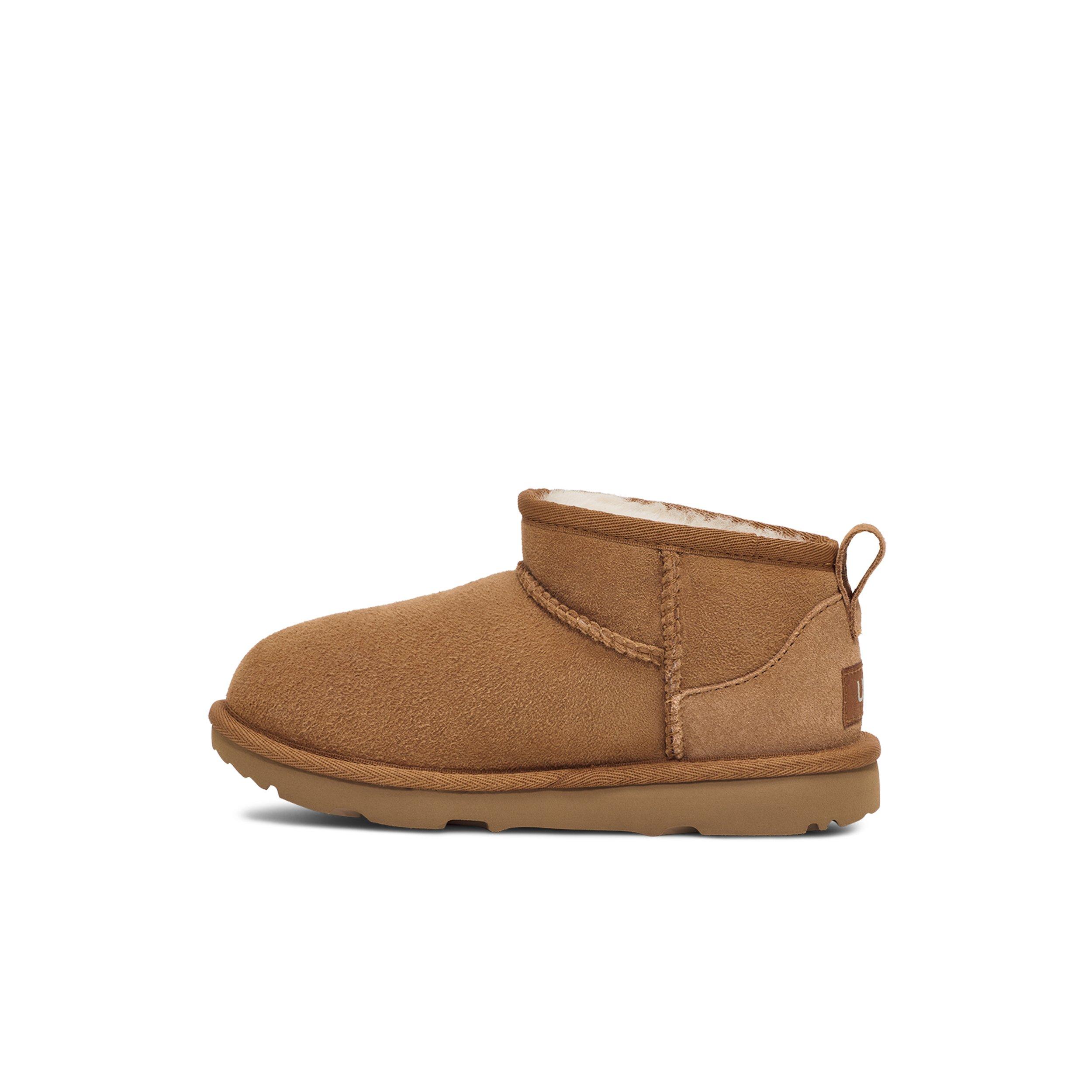 UGG Classic Ultra Mini Preschool Girls' "Chestnut" Boot