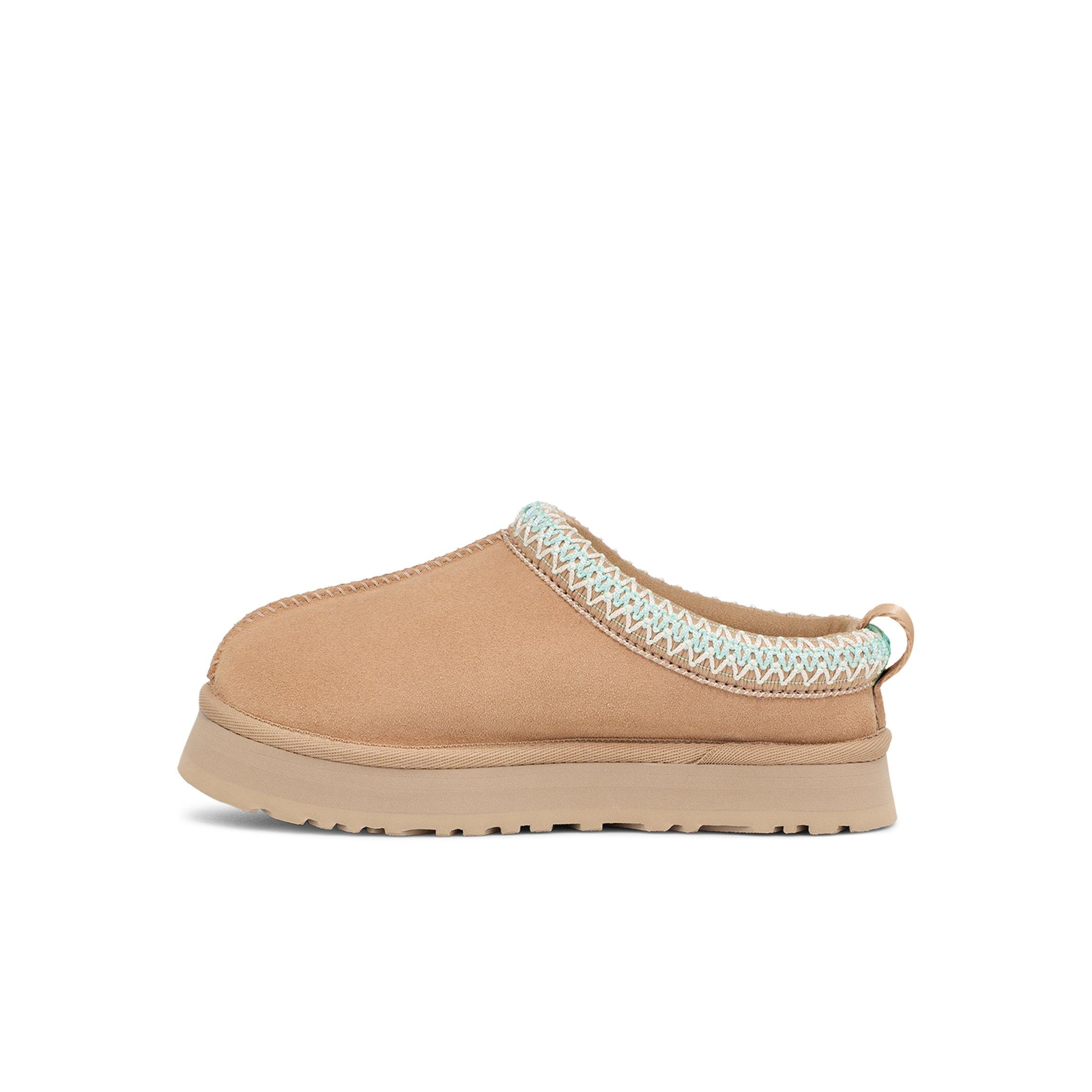 UGG Tazz "Sand Beige" Preschool Girls' Slipper - LT BROWN Thumbnail View 2