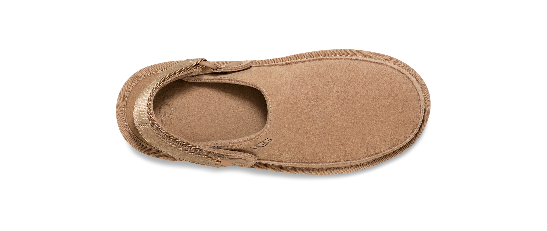 UGG GoldenStar "Sand" Preschool Girls' Clog - LT BROWN Thumbnail View 5