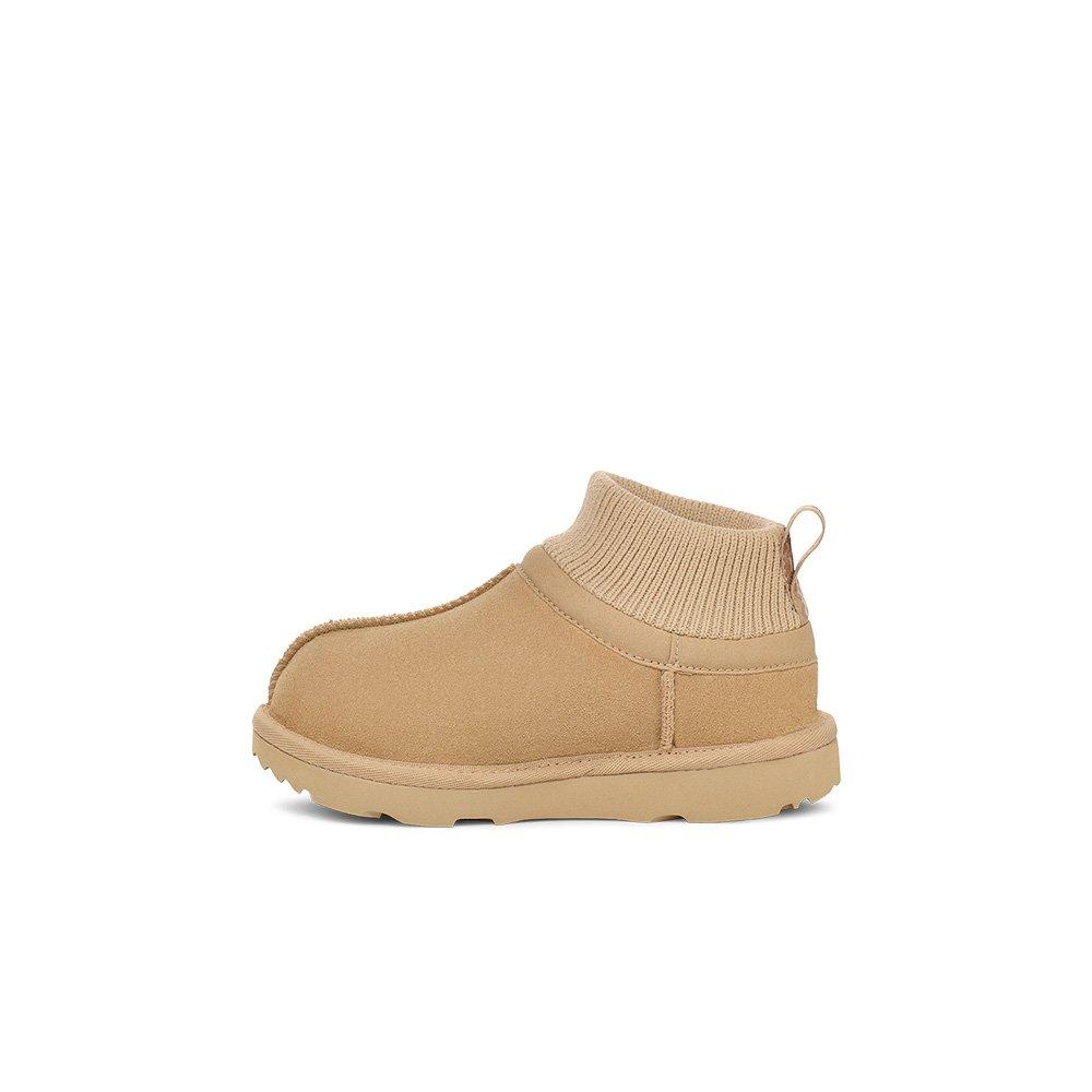 UGG Classic Ultra Stretch Cuff Toddler Girls' "Mustard Seed" Boot