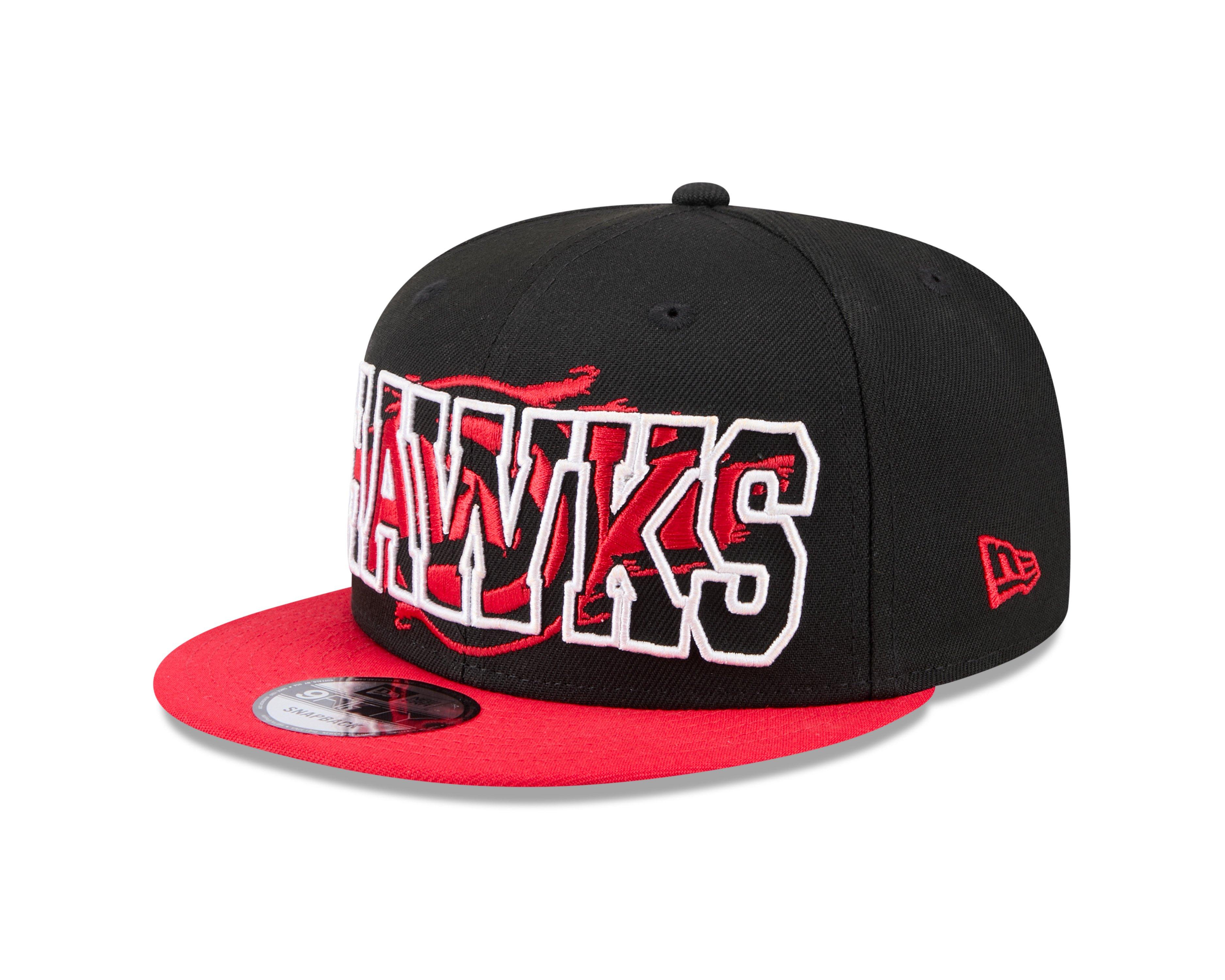 New Era Atlanta Hawks 9FIFTY Splatter Snapback-Black/Red - BLACK/RED Thumbnail View 1