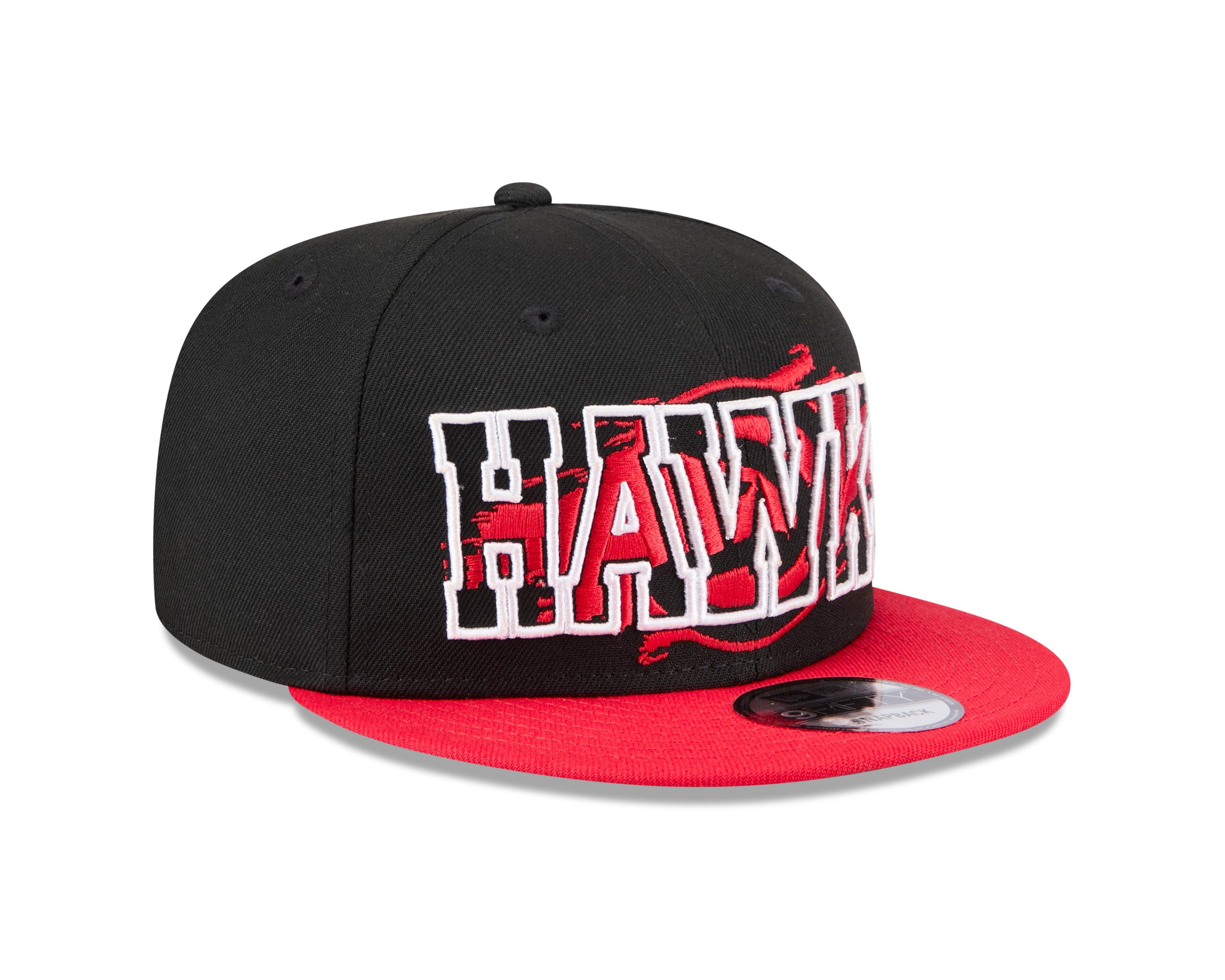 New Era Atlanta Hawks 9FIFTY Splatter Snapback-Black/Red - BLACK/RED Thumbnail View 2