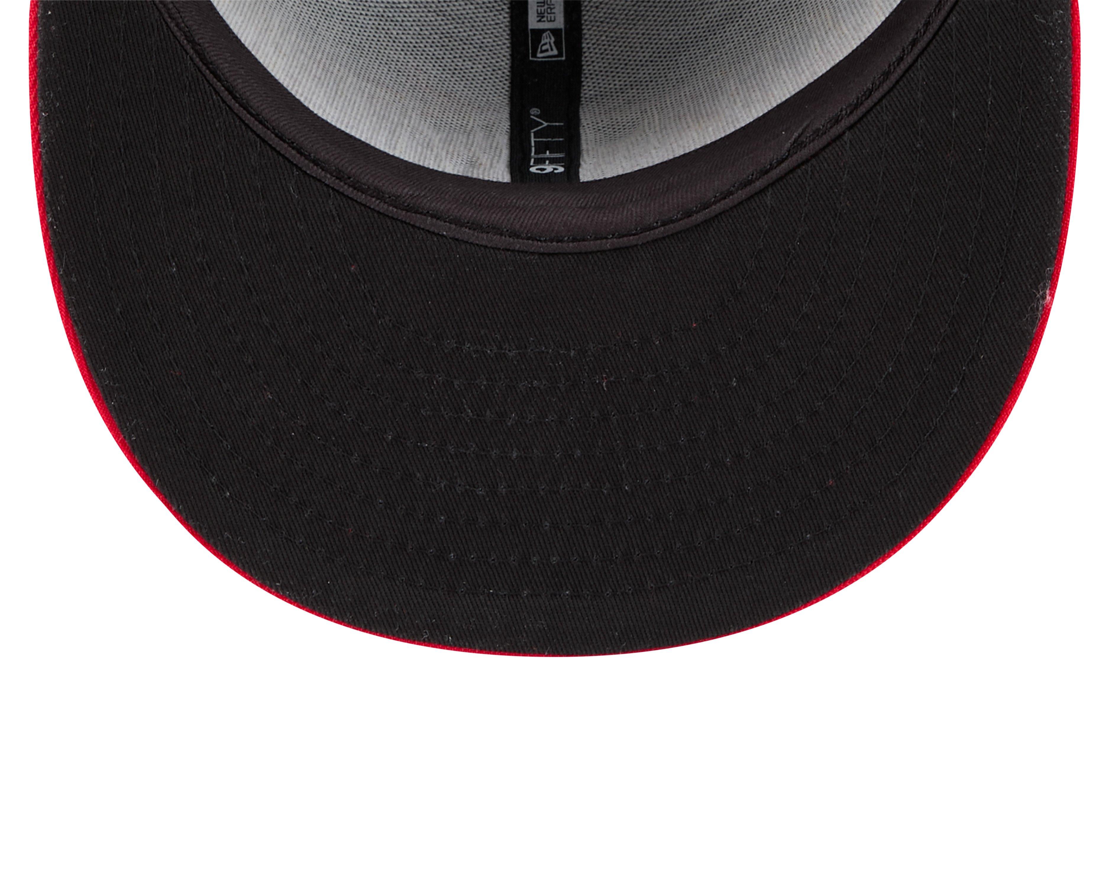 New Era Atlanta Hawks 9FIFTY Splatter Snapback-Black/Red - BLACK/RED Thumbnail View 4