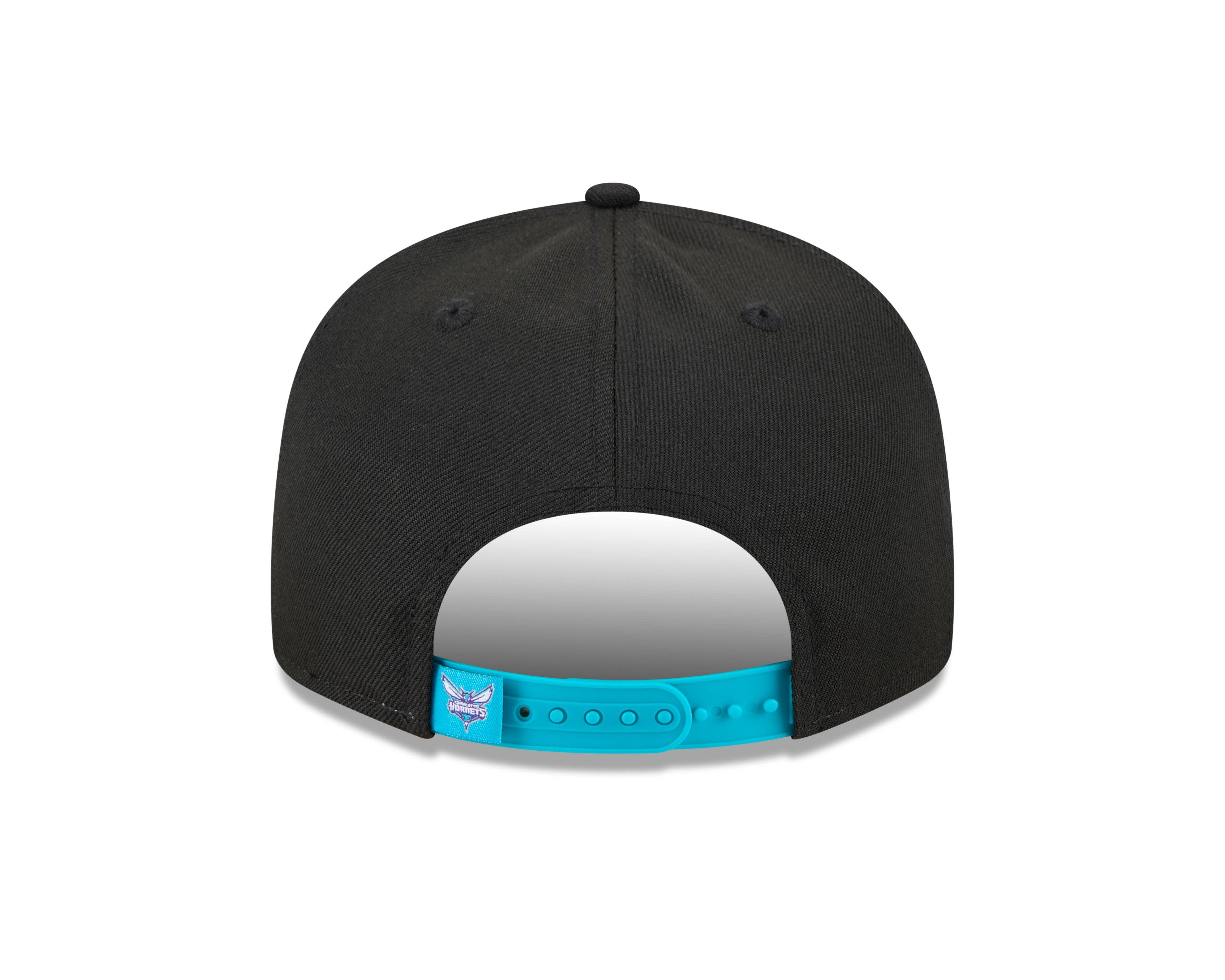 New Era Charlotte Hornets 9FIFTY Splatter Snapback-Black/Teal - BLACK/TEAL Thumbnail View 3