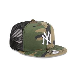 New Era New York Yankees 9FIFTY Woodland Trucker Snapback Hat-Camo
