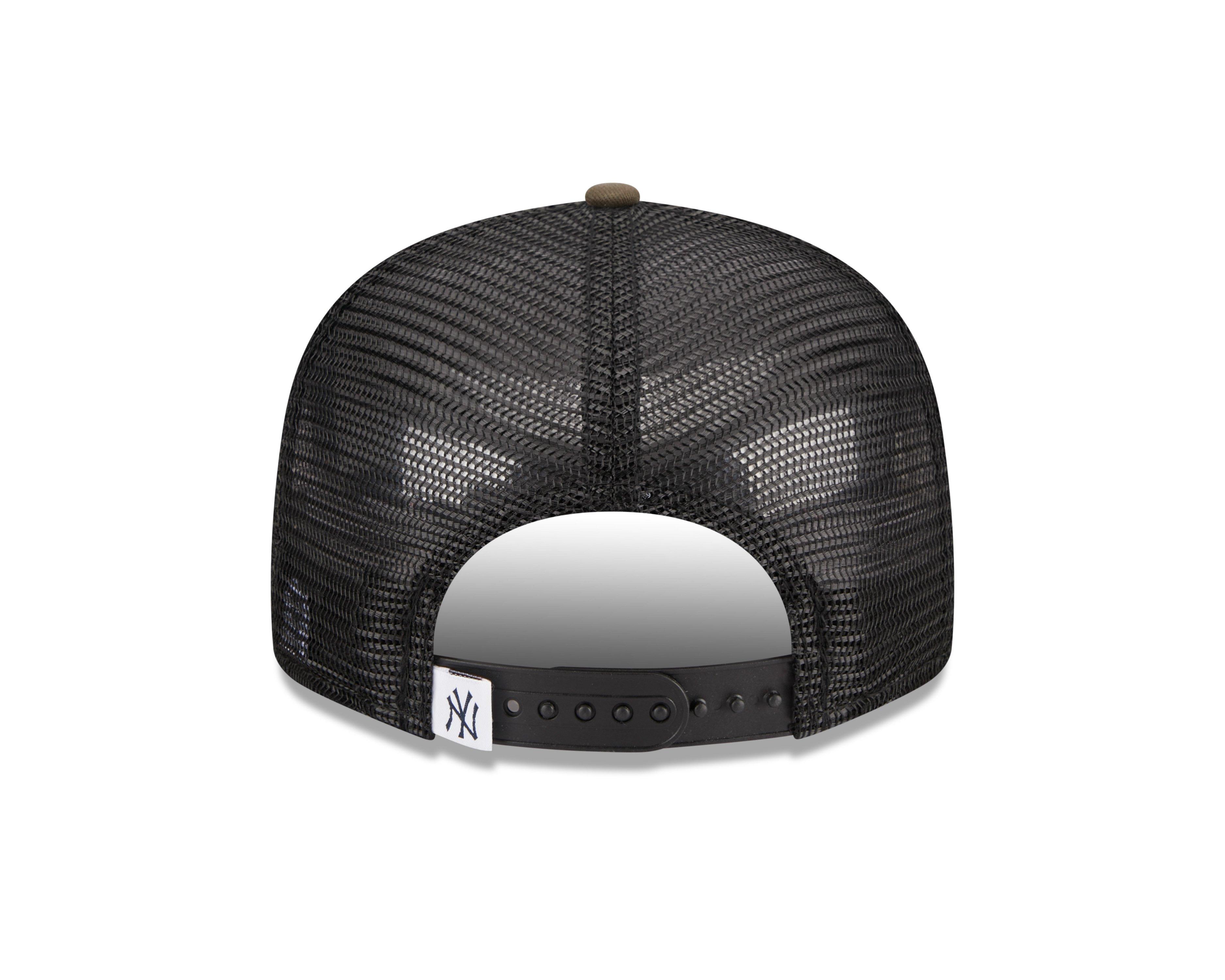 New Era New York Yankees 9FIFTY Woodland Trucker Snapback Hat - Camo - GREEN Thumbnail View 3
