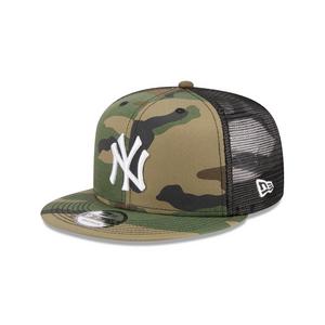 New Era New York Yankees 9FIFTY Woodland Trucker Snapback Hat-Camo
