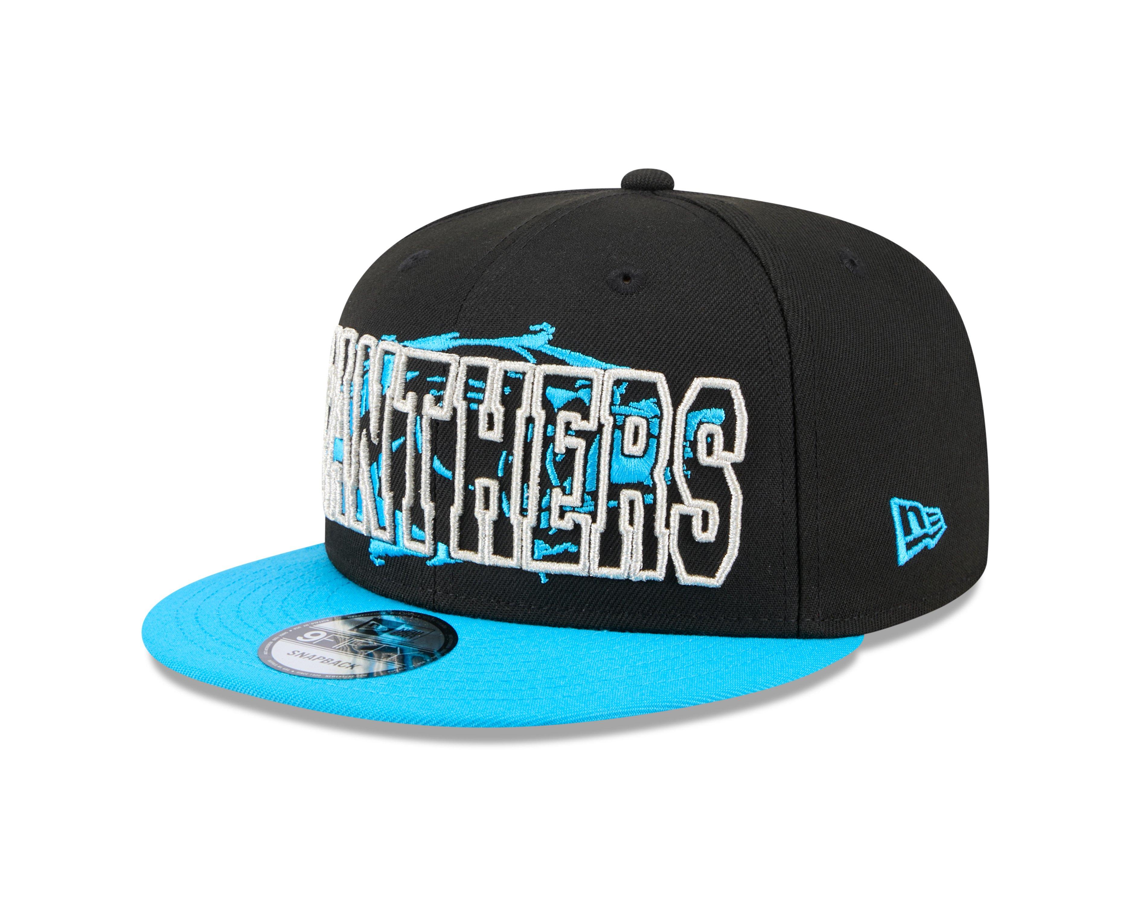 New Era Carolina Panthers 9FIFTY Splatter Snapback-Black/Blue - BLACK Thumbnail View 1
