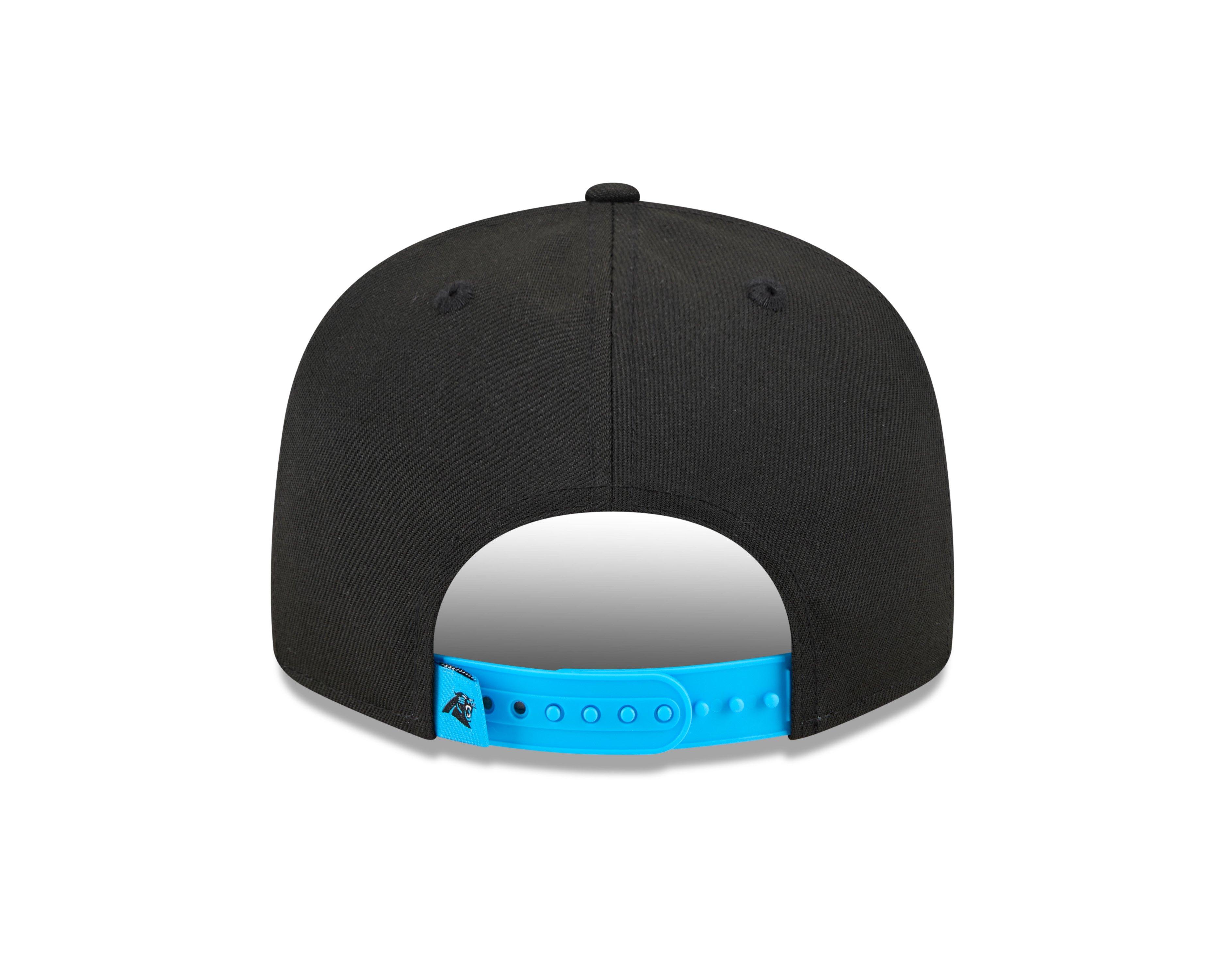 New Era Carolina Panthers 9FIFTY Splatter Snapback-Black/Blue - BLACK Thumbnail View 3