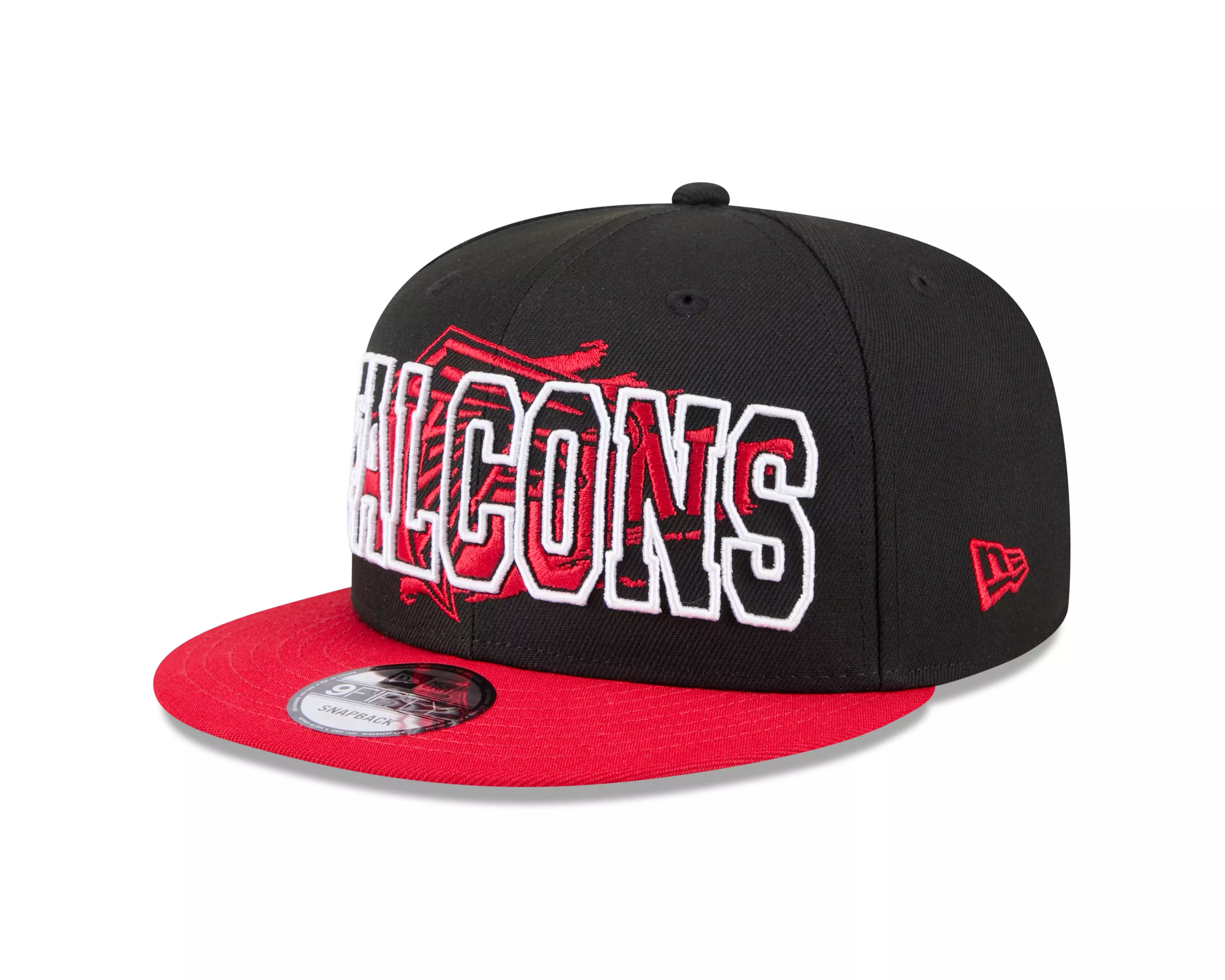 New Era Atlanta Falcons 9FIFTY Splatter Snapback-Black/Red - BLACK