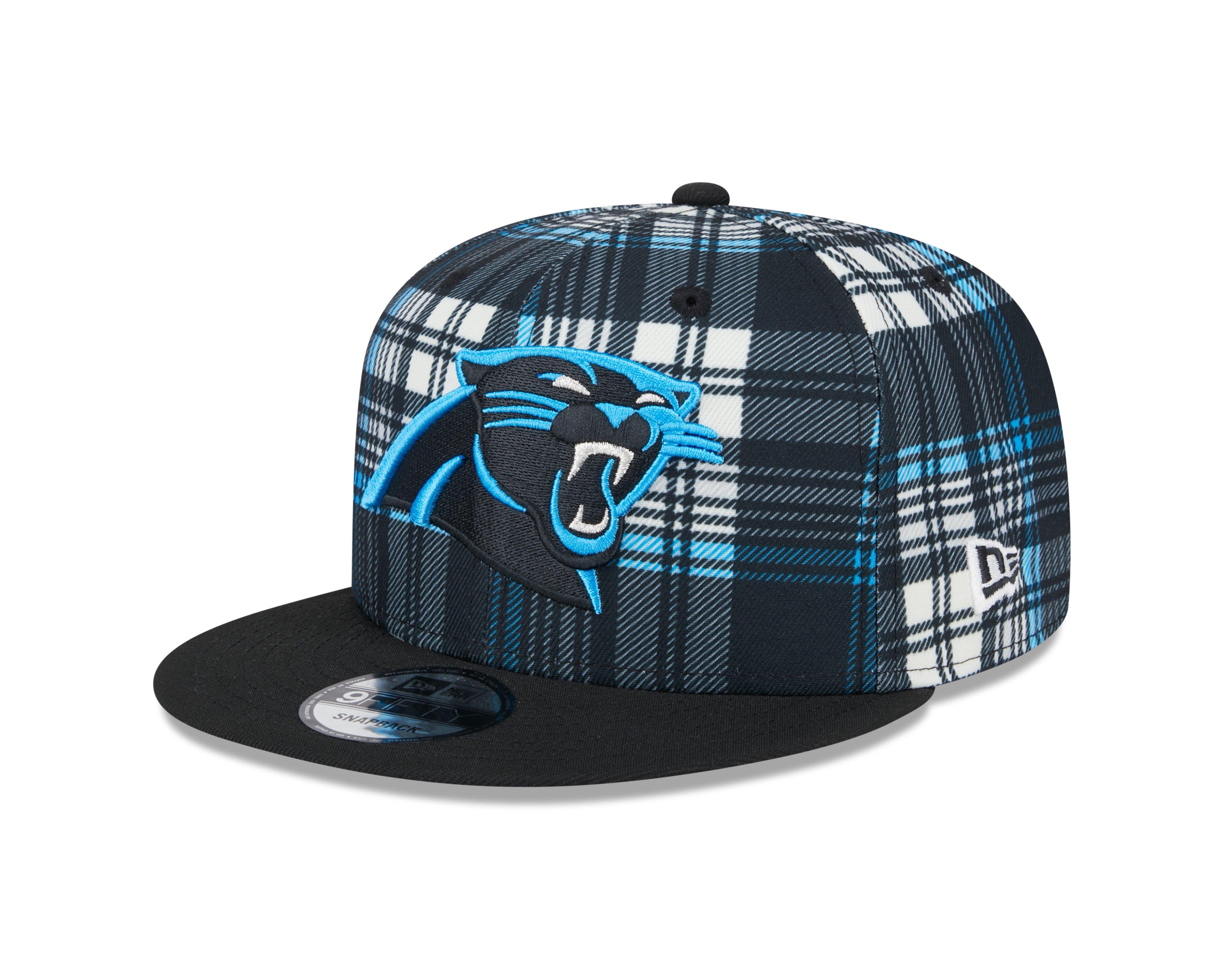 New Era Carolina Panthers 9FIFTY Plaid Snapback Black/Blue - BLACK/BLUE Thumbnail View 1
