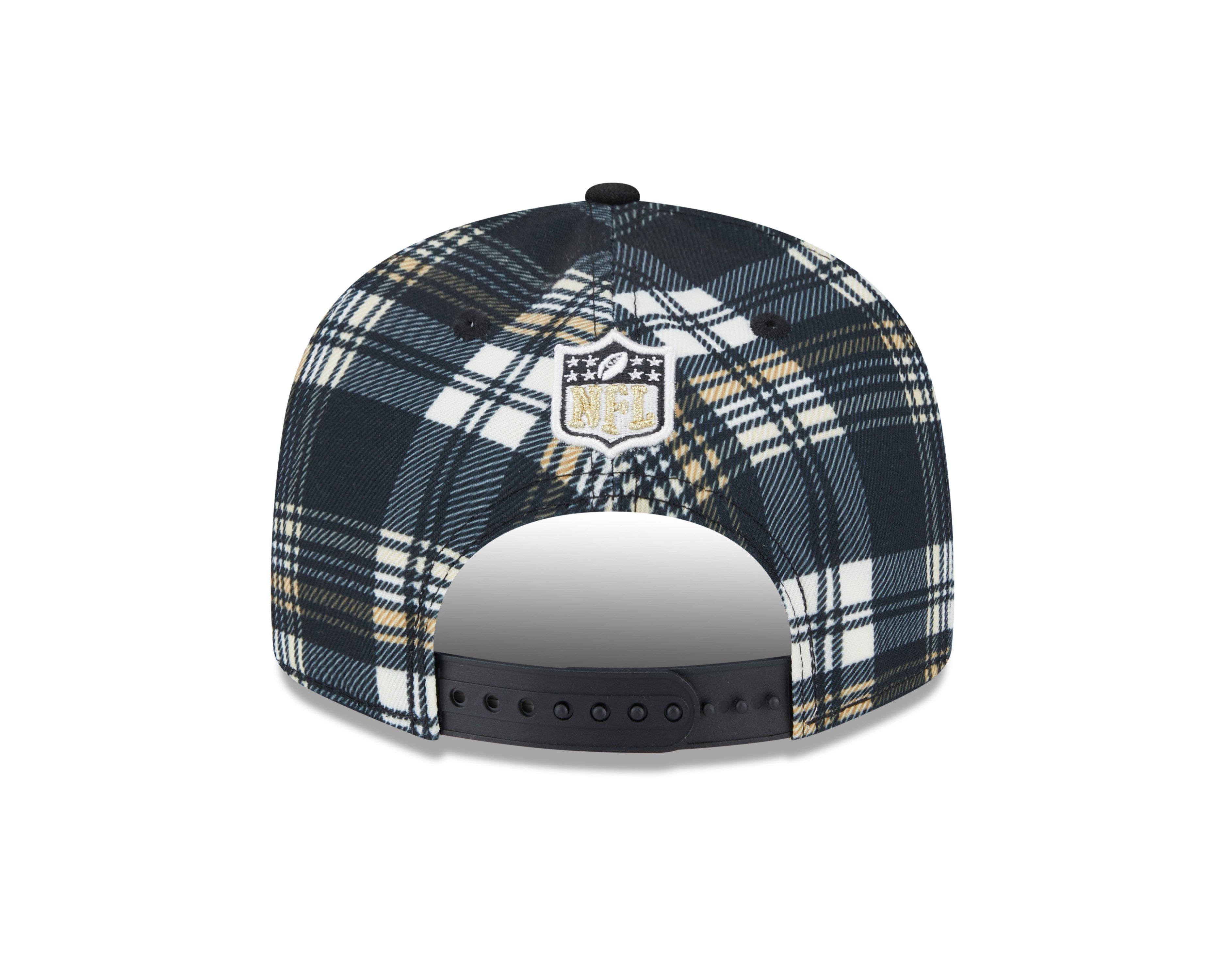 New Era New Orleans Saints 9FIFTY Plaid Snapback Black/Silver - BLACK Thumbnail View 3