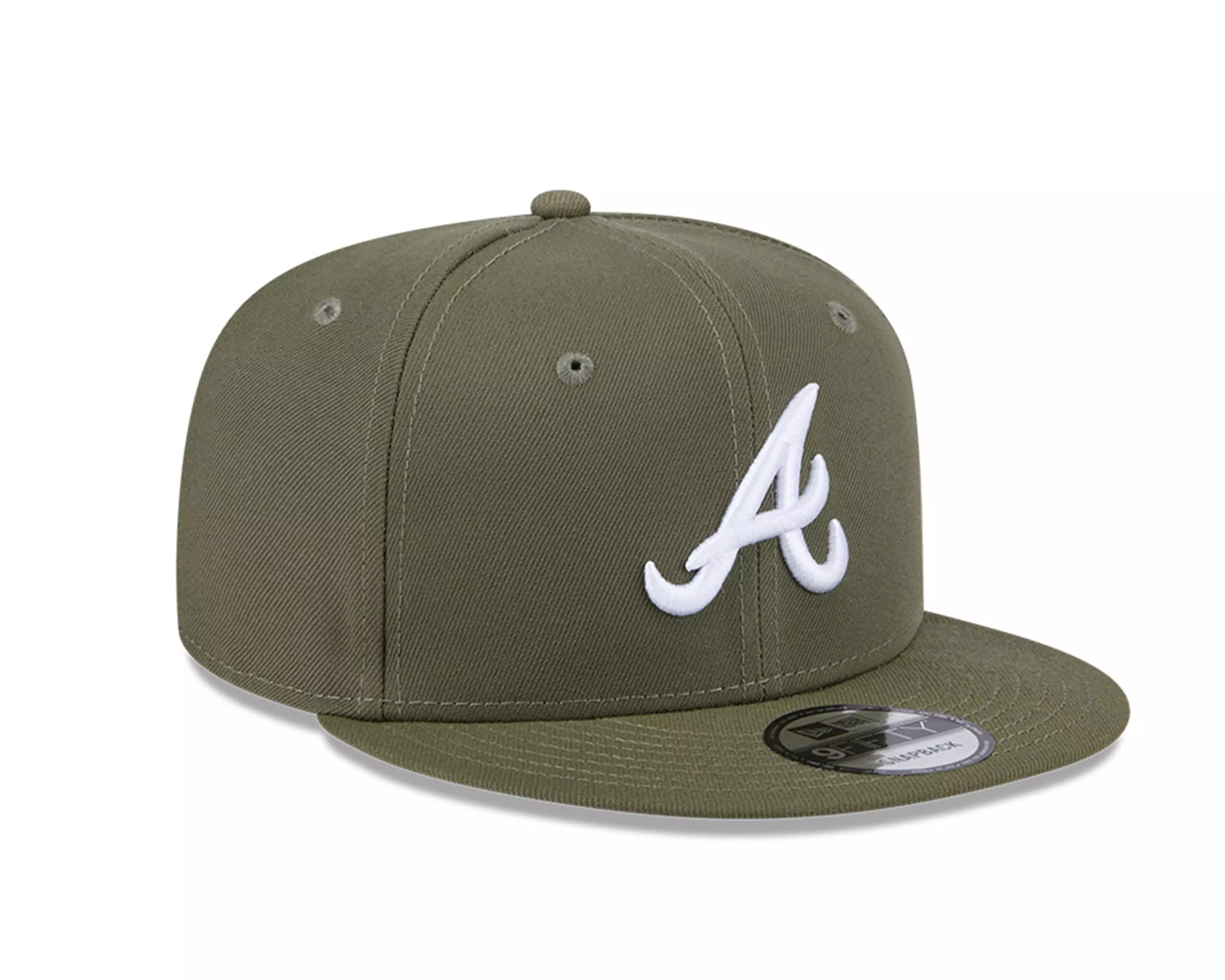 New Era Atlanta Braves 9FIFTY Snapback Hat-Green - GREEN