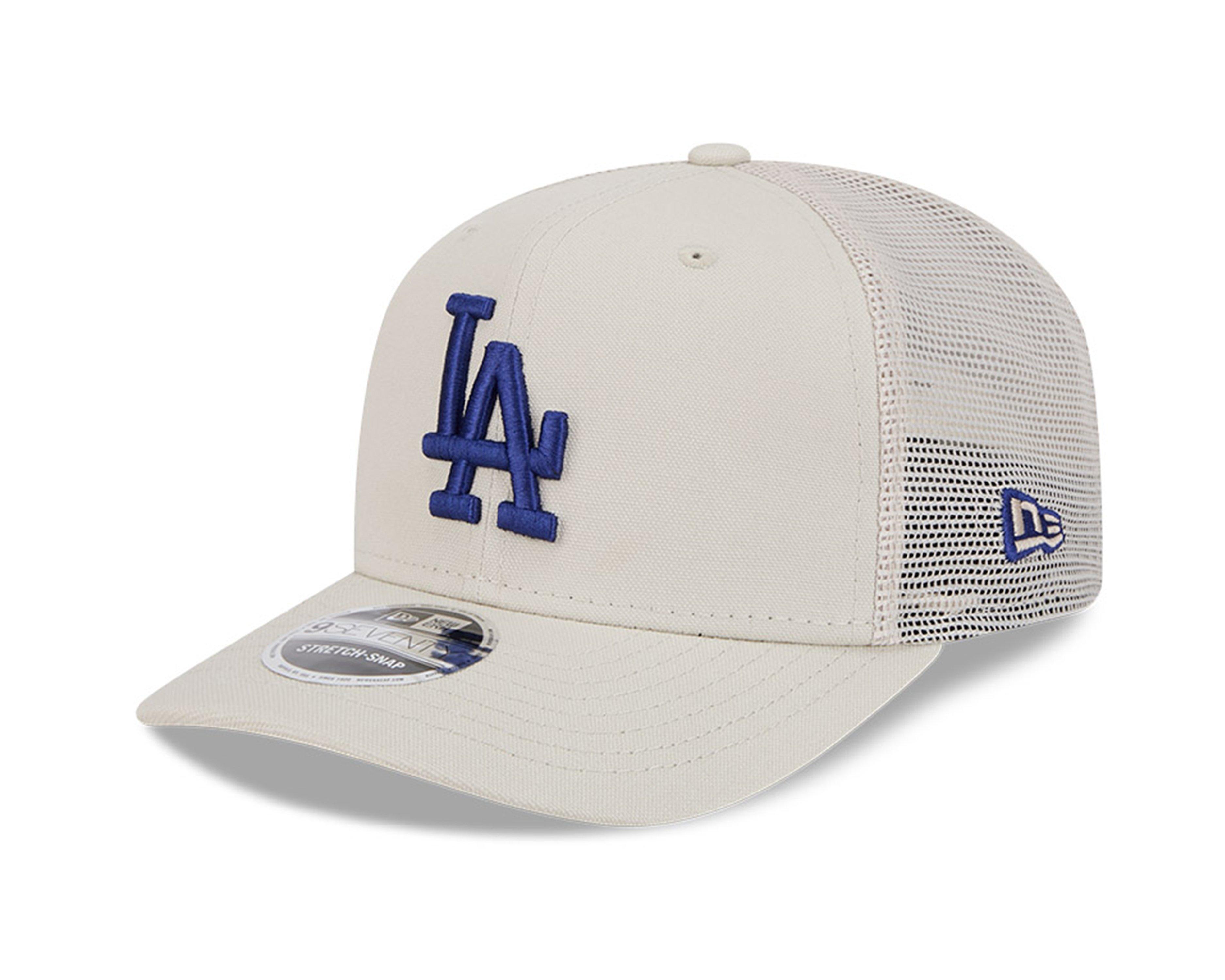 New Era Los Angeles Dodgers 9SEVENTY Canvas Trucker Snapback-Cream - CREAM Thumbnail View 1