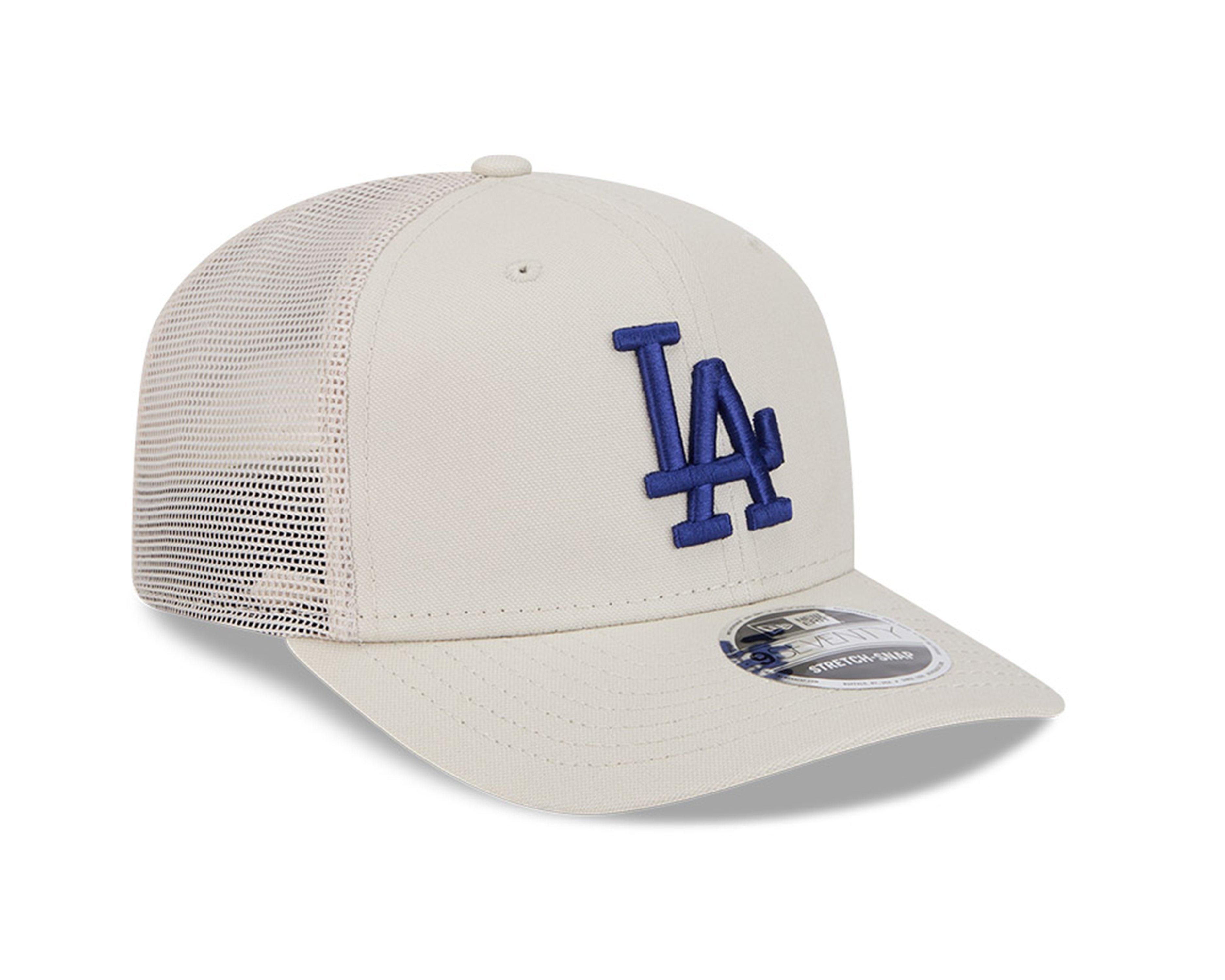 New Era Los Angeles Dodgers 9SEVENTY Canvas Trucker Snapback-Cream - CREAM Thumbnail View 2