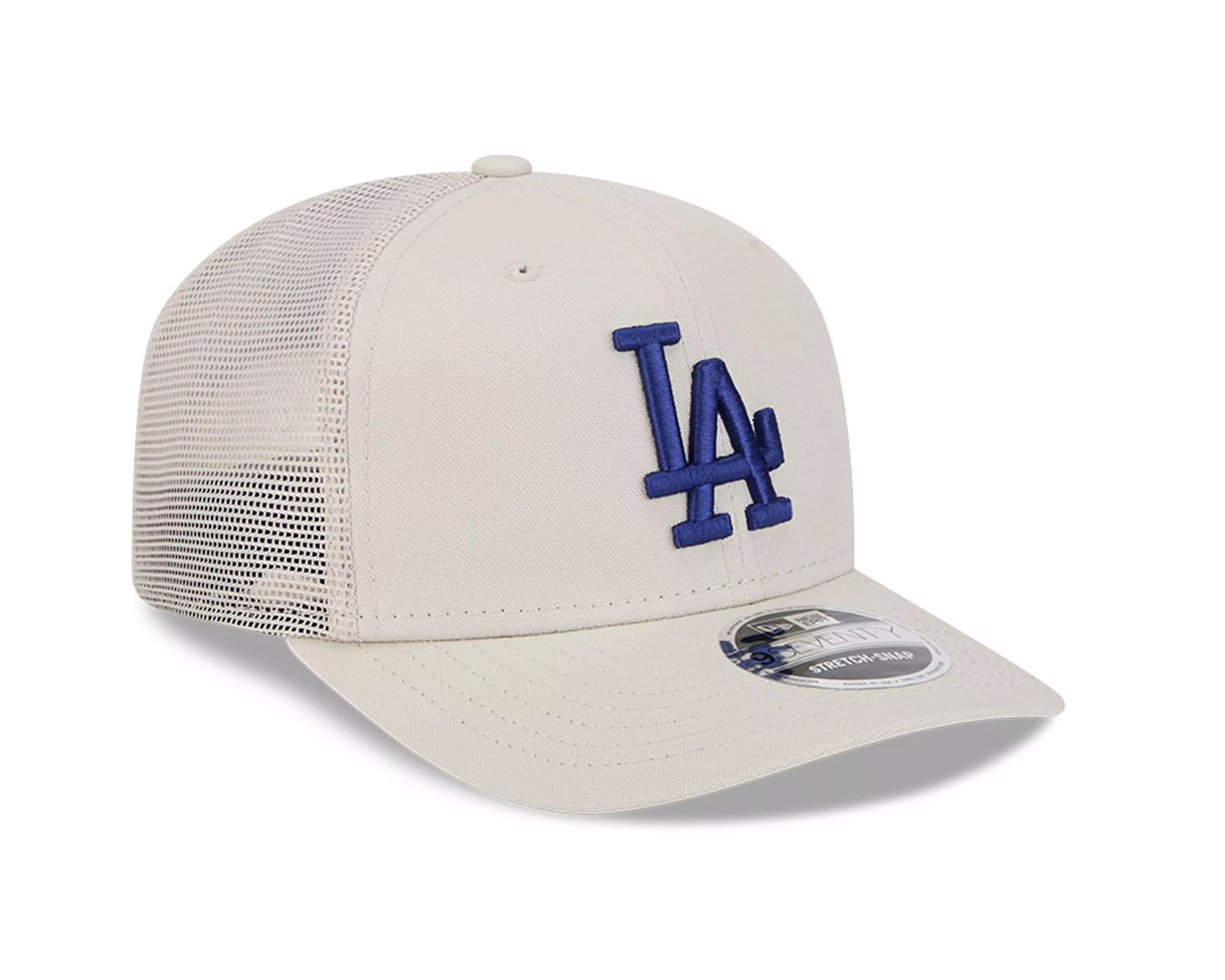 New Era Los Angeles Dodgers 9SEVENTY Canvas Trucker Snapback-Cream - CREAM