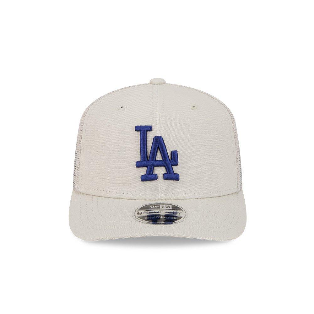 New Era Los Angeles Dodgers 9SEVENTY Canvas Trucker Snapback-Cream - CREAM Thumbnail View 6