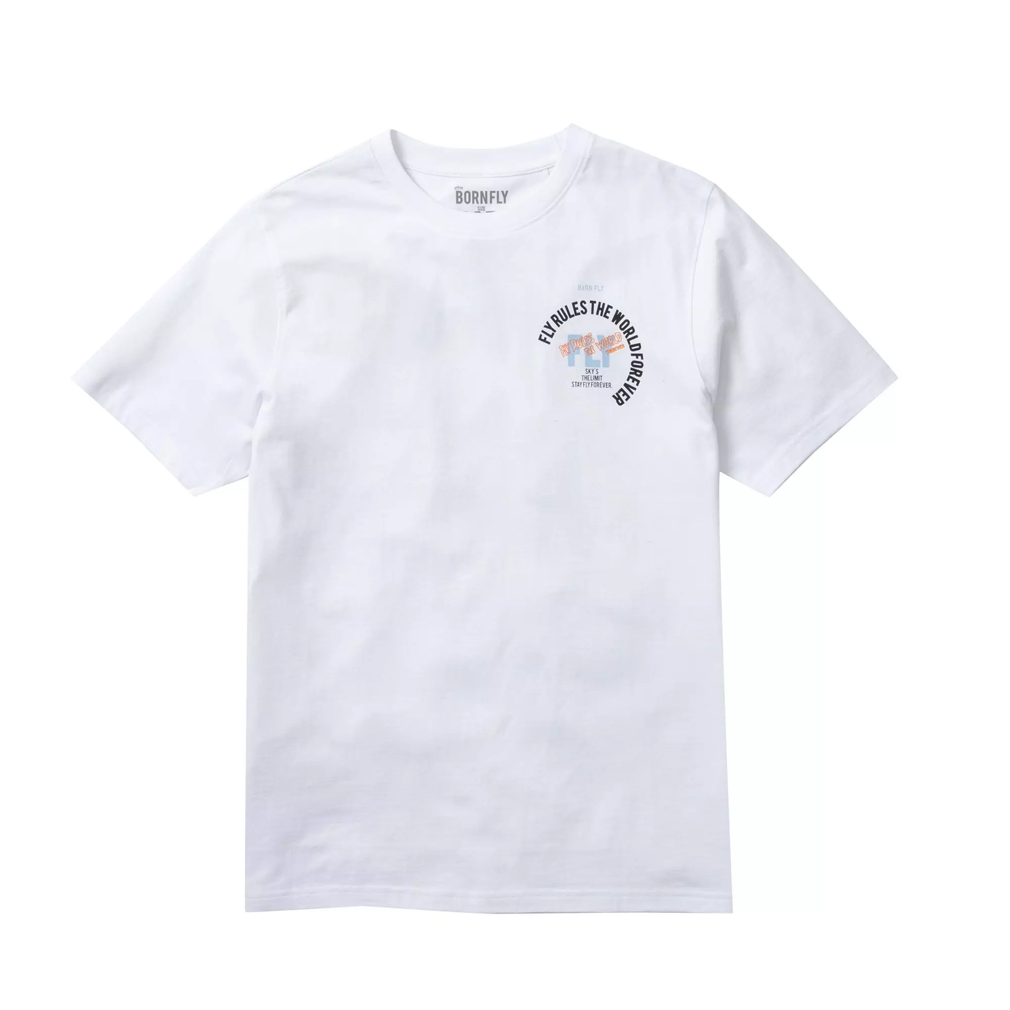 Born Fly Men's Rules The World Tee - WHITE