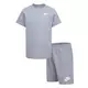 Nike Little Boys' Knit Short Set - Grey - GREY Thumbnail View 1