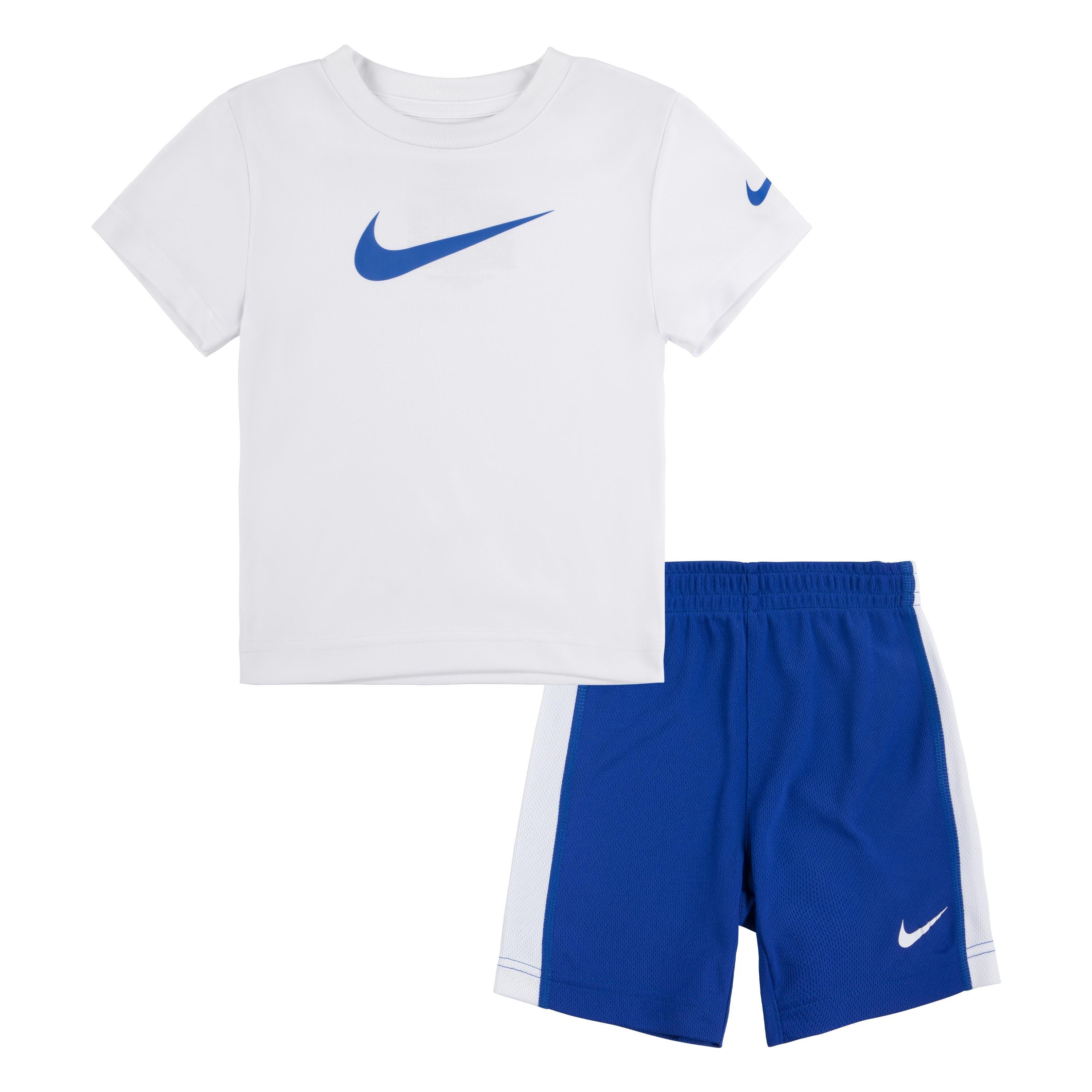 Nike Toddler Boy's Swoosh Short Set Royal Blue
