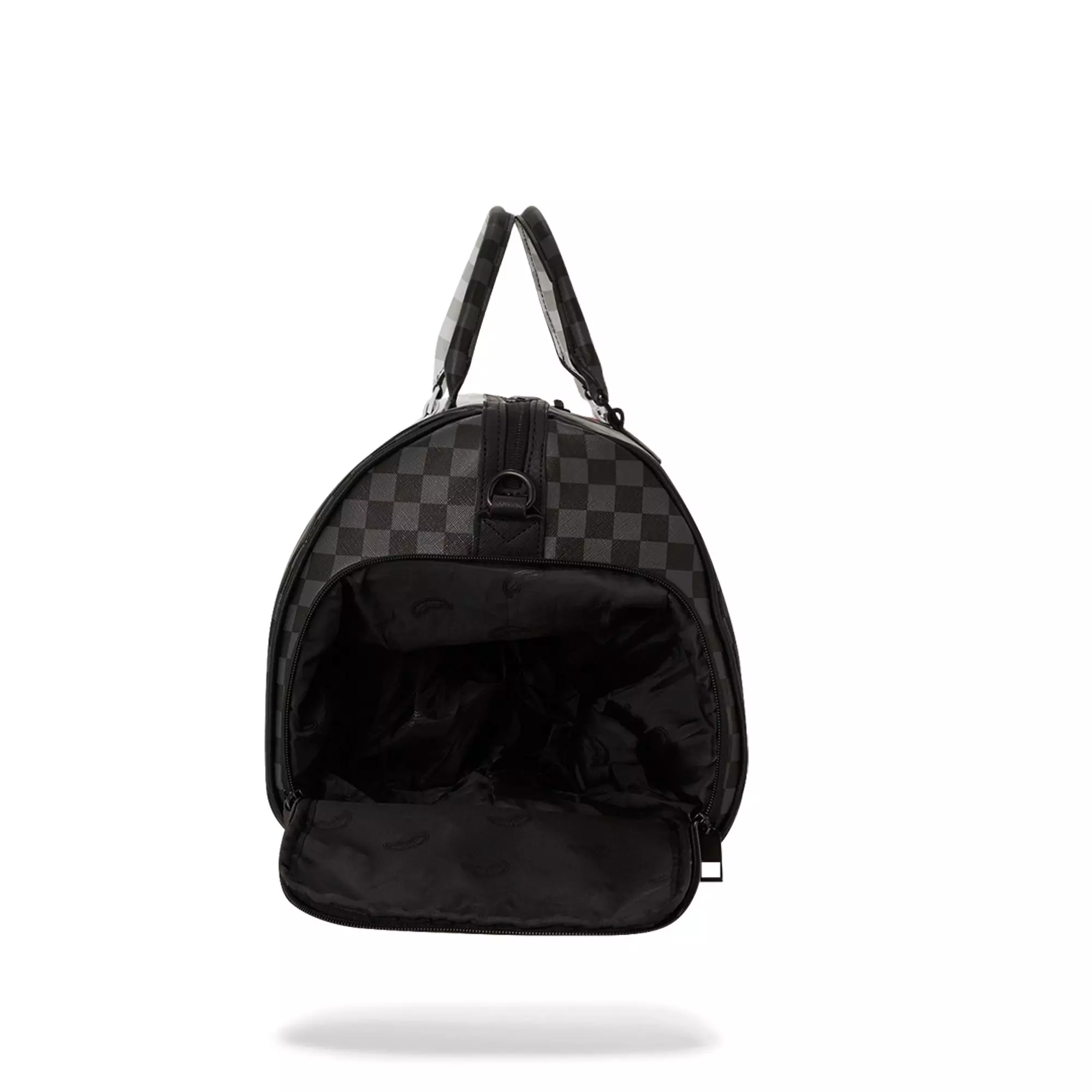 Sprayground Ring of Fire Duffle Bag - BLACK/WHITE