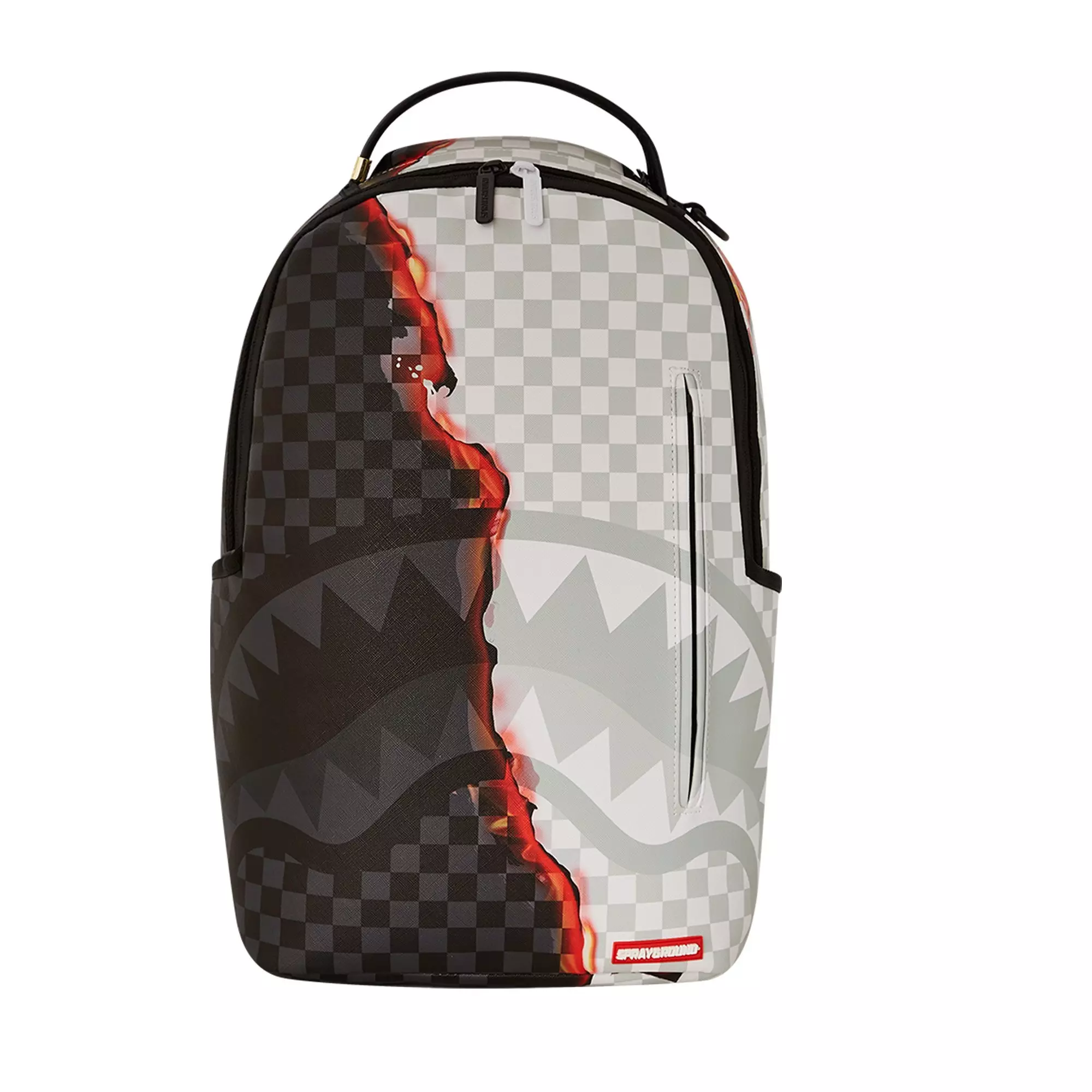 Sprayground Ring of Fire Backpack - BLACK/WHITE
