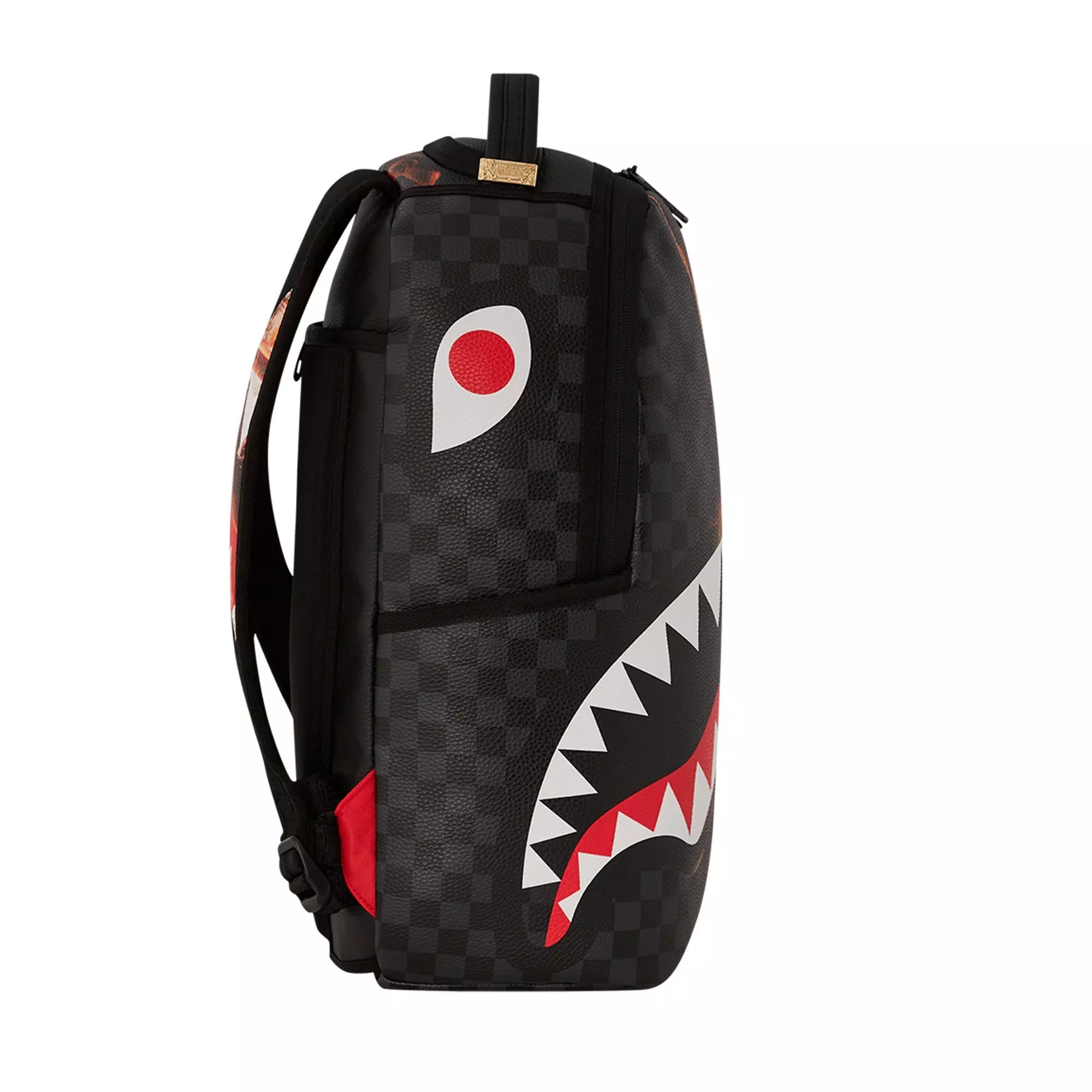 Sprayground Shark Fire Backpack - BLACK