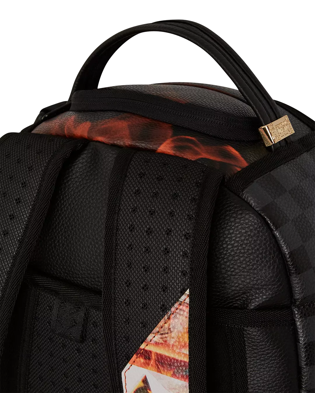 Sprayground Shark Fire Backpack - BLACK